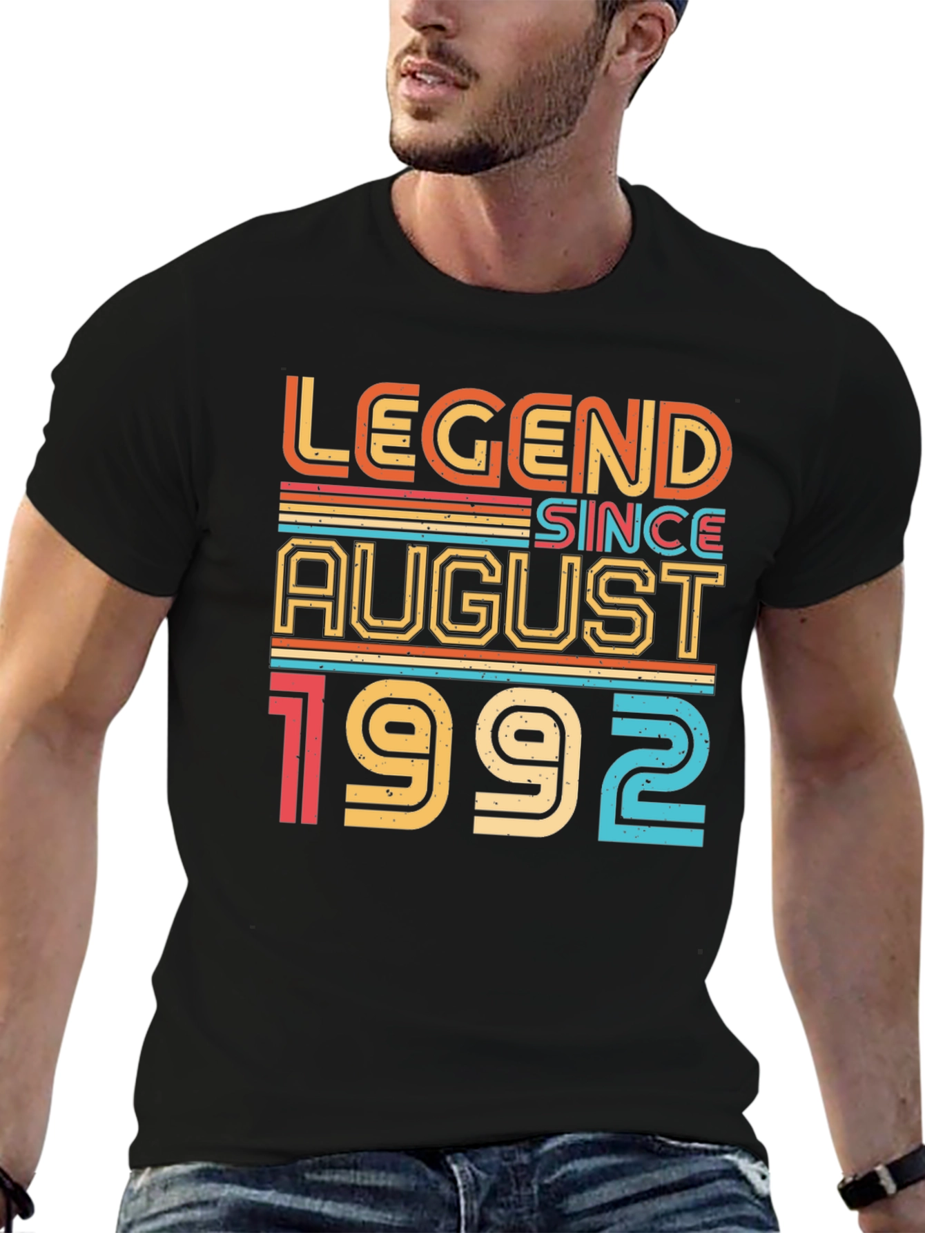 Black Legend Since August 1992 - Graphic T-Shirt view 6