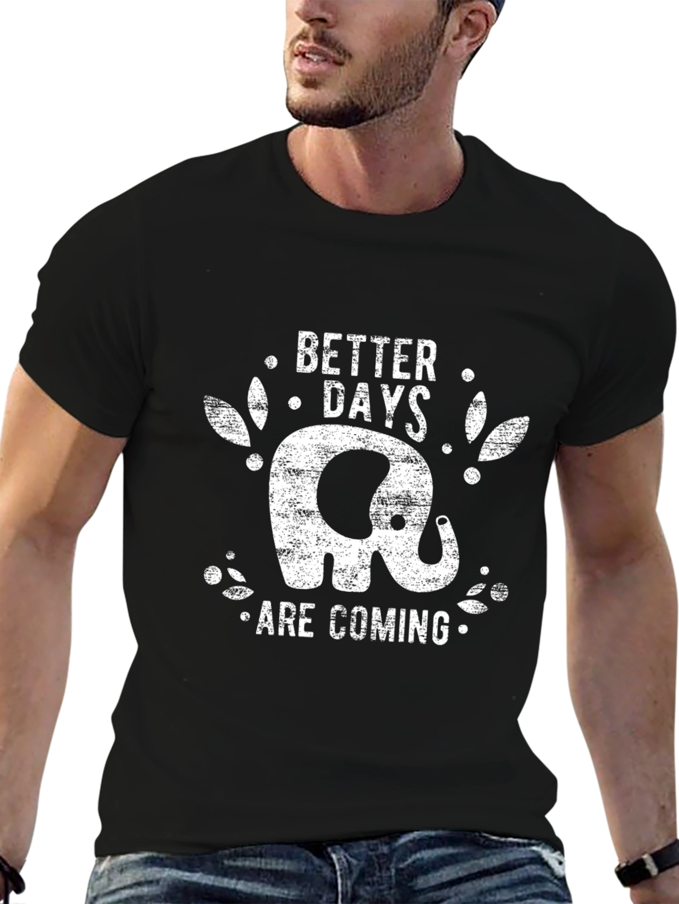 Black Elephant 'Better Days' Graphic T-Shirt view 6