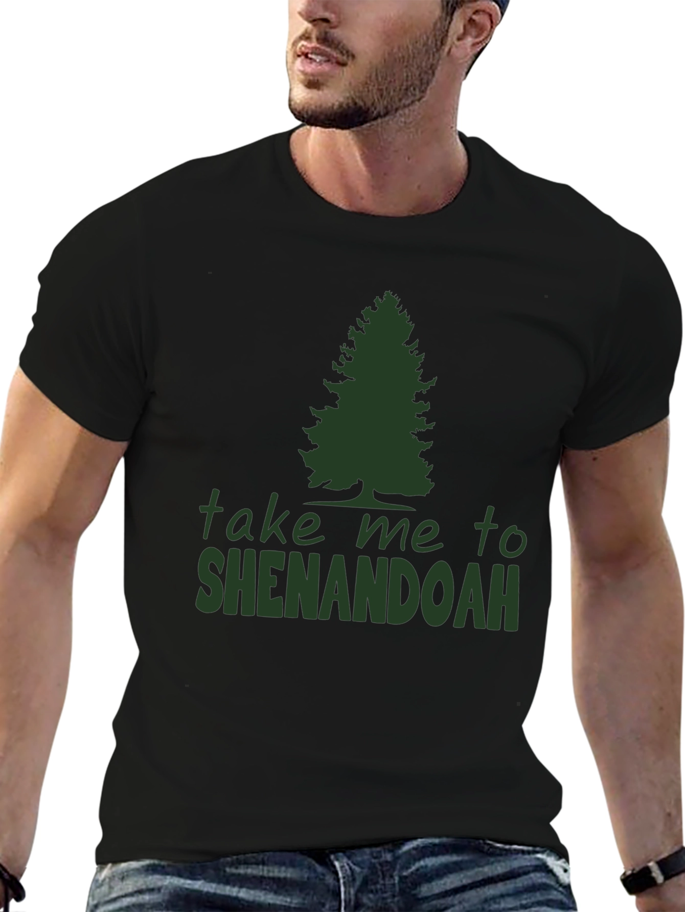 Black Shenandoah T-Shirt: Take Me to the Woods view 6