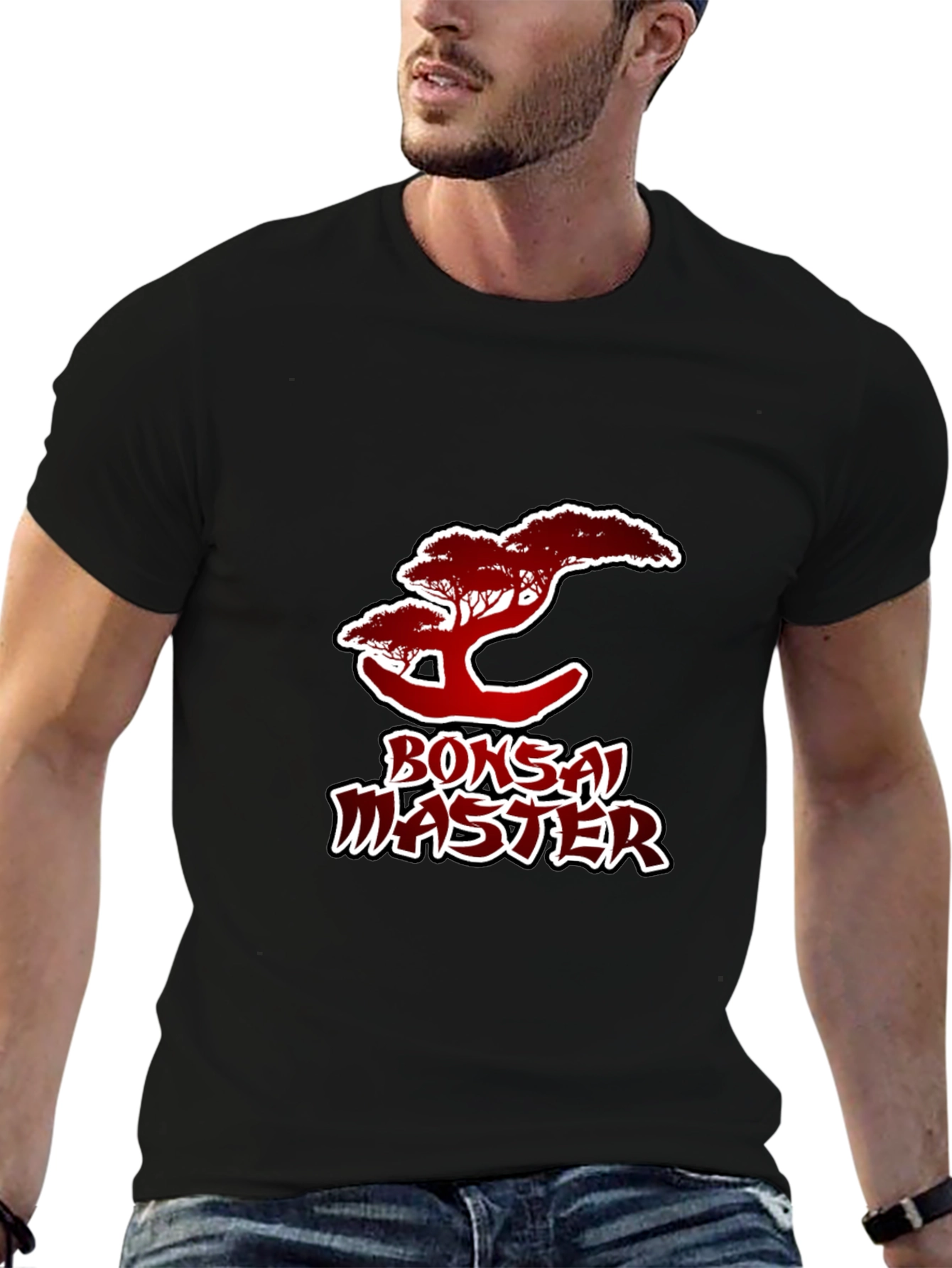 Black Bonsai Master Graphic T-Shirt - Unique Design, Comfortable Fit view 6