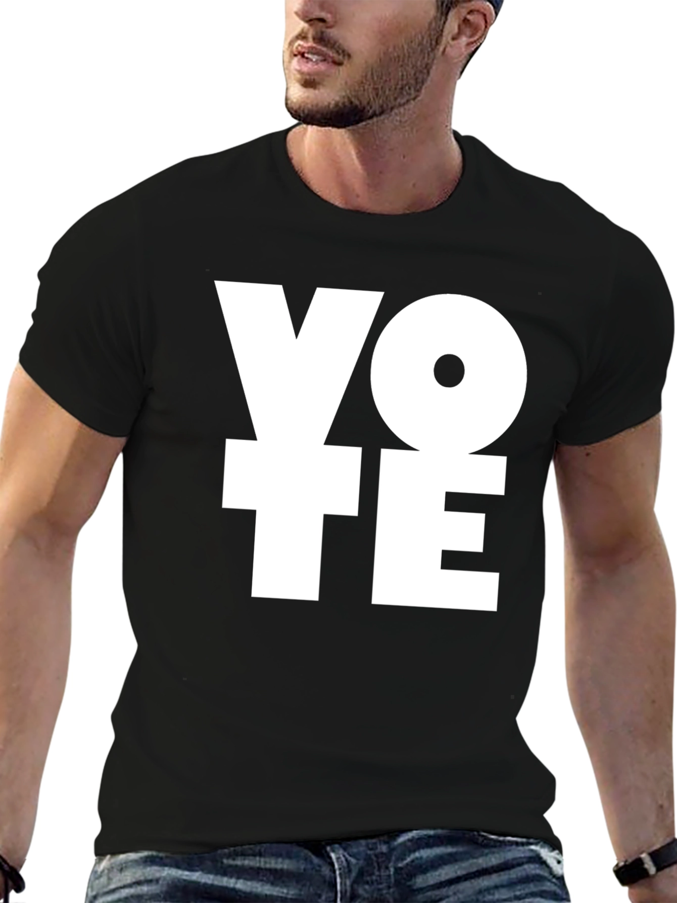 Black Vote Graphic Tee - Black Cotton view 6