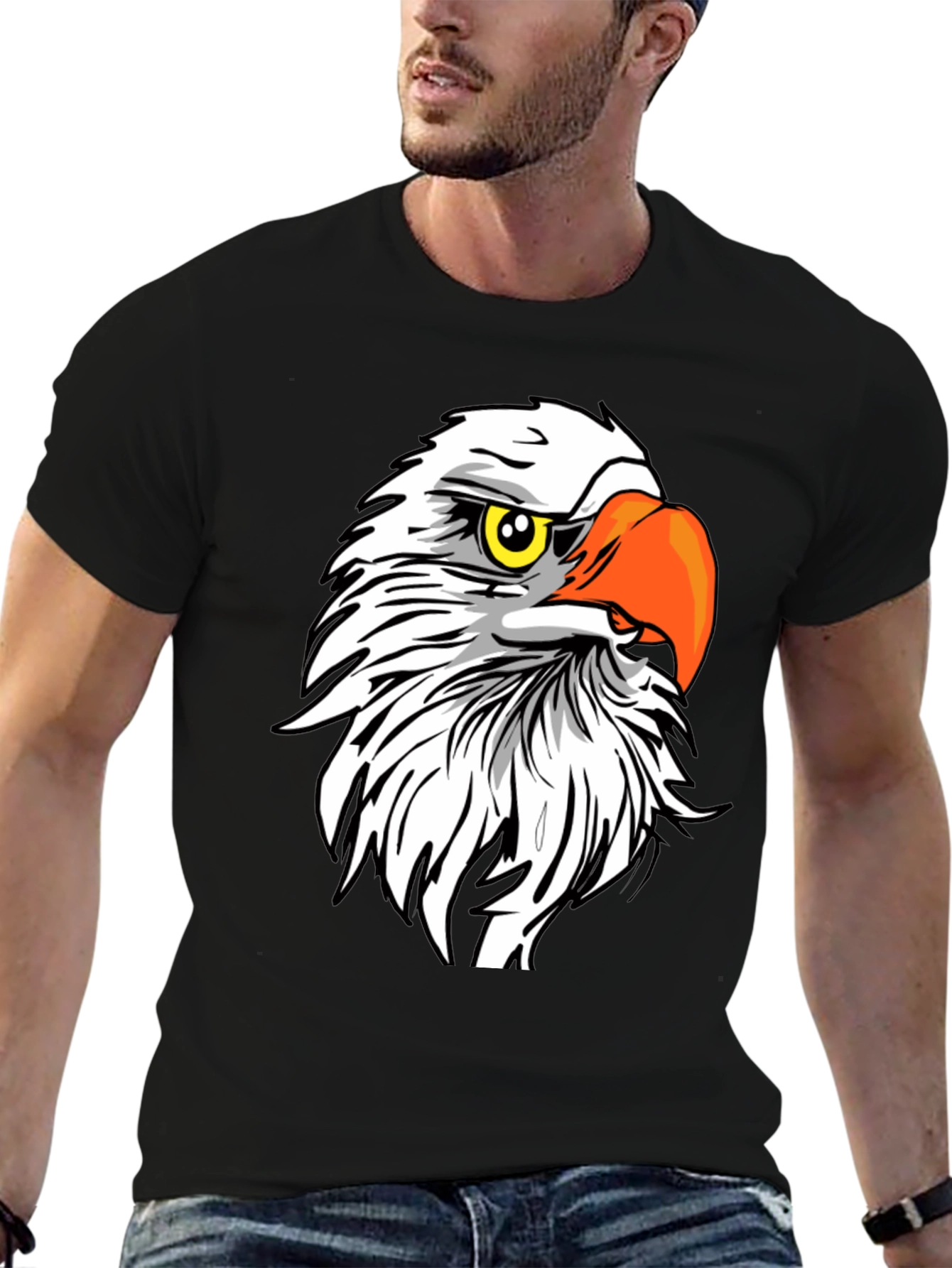 Black Eagle Graphic T-Shirt - Bold and Patriotic view 6