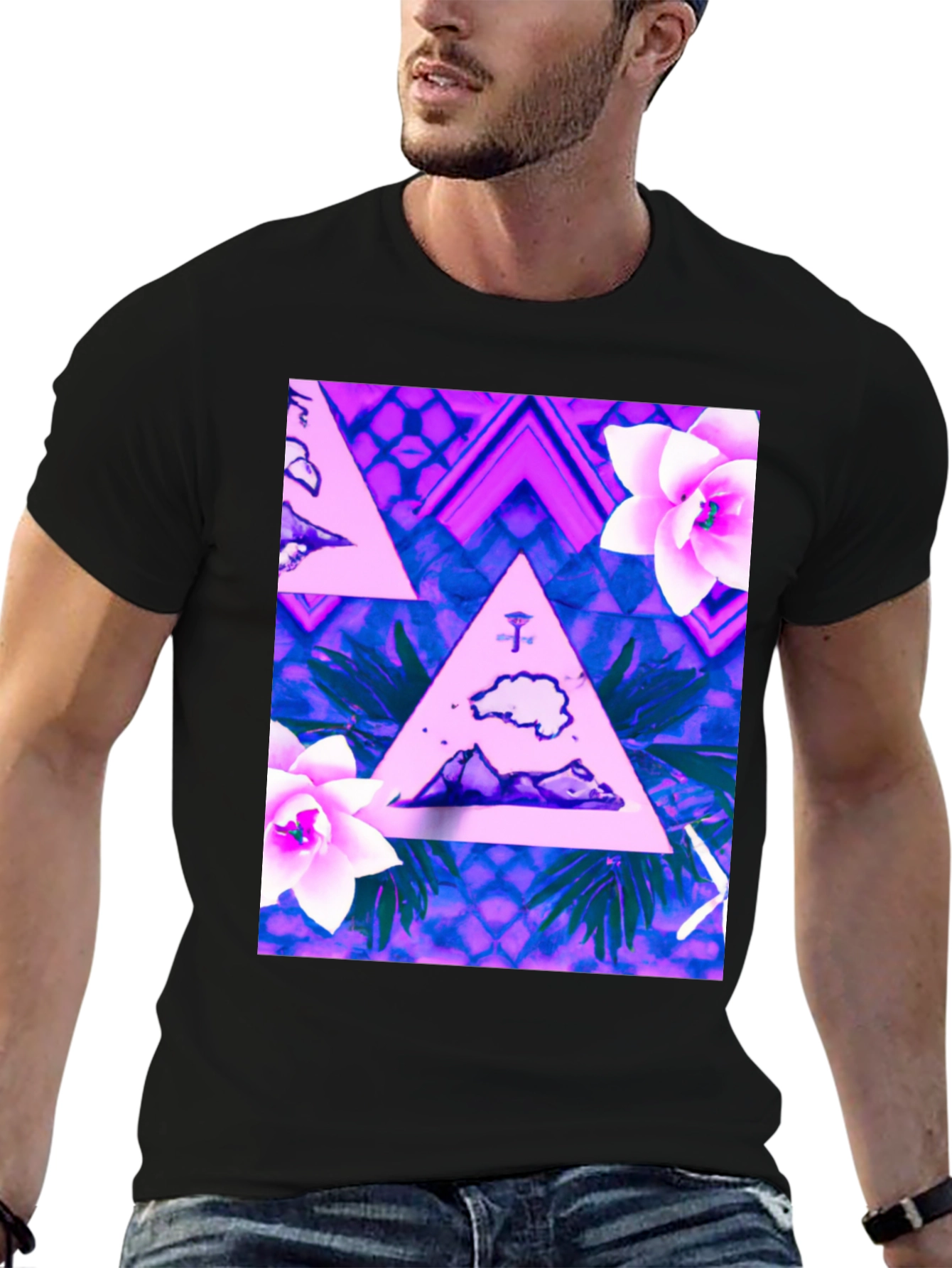 Tropical Triangle Graphic Tee - 6