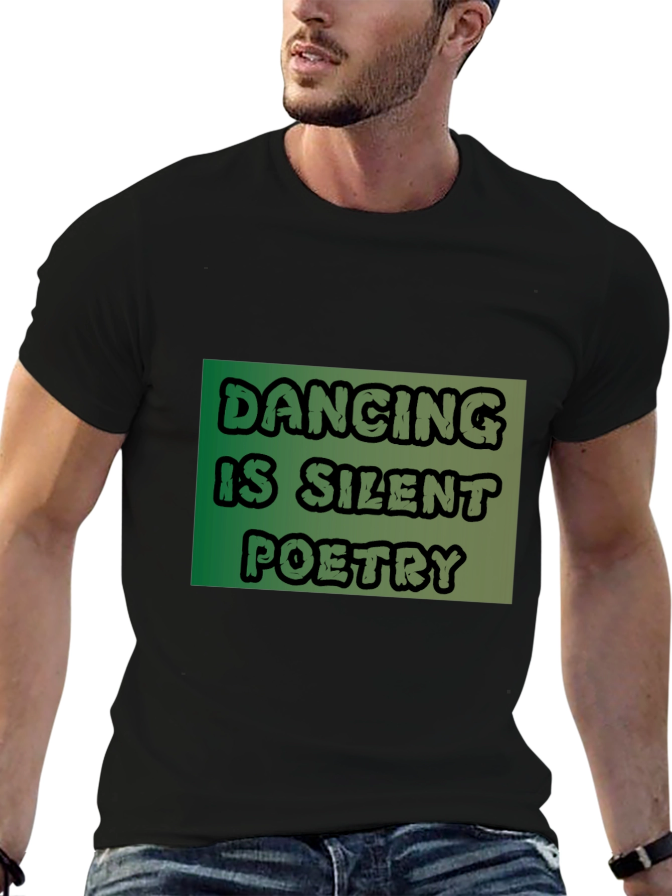 Black Dancing Is Silent Poetry Graphic Tee view 6