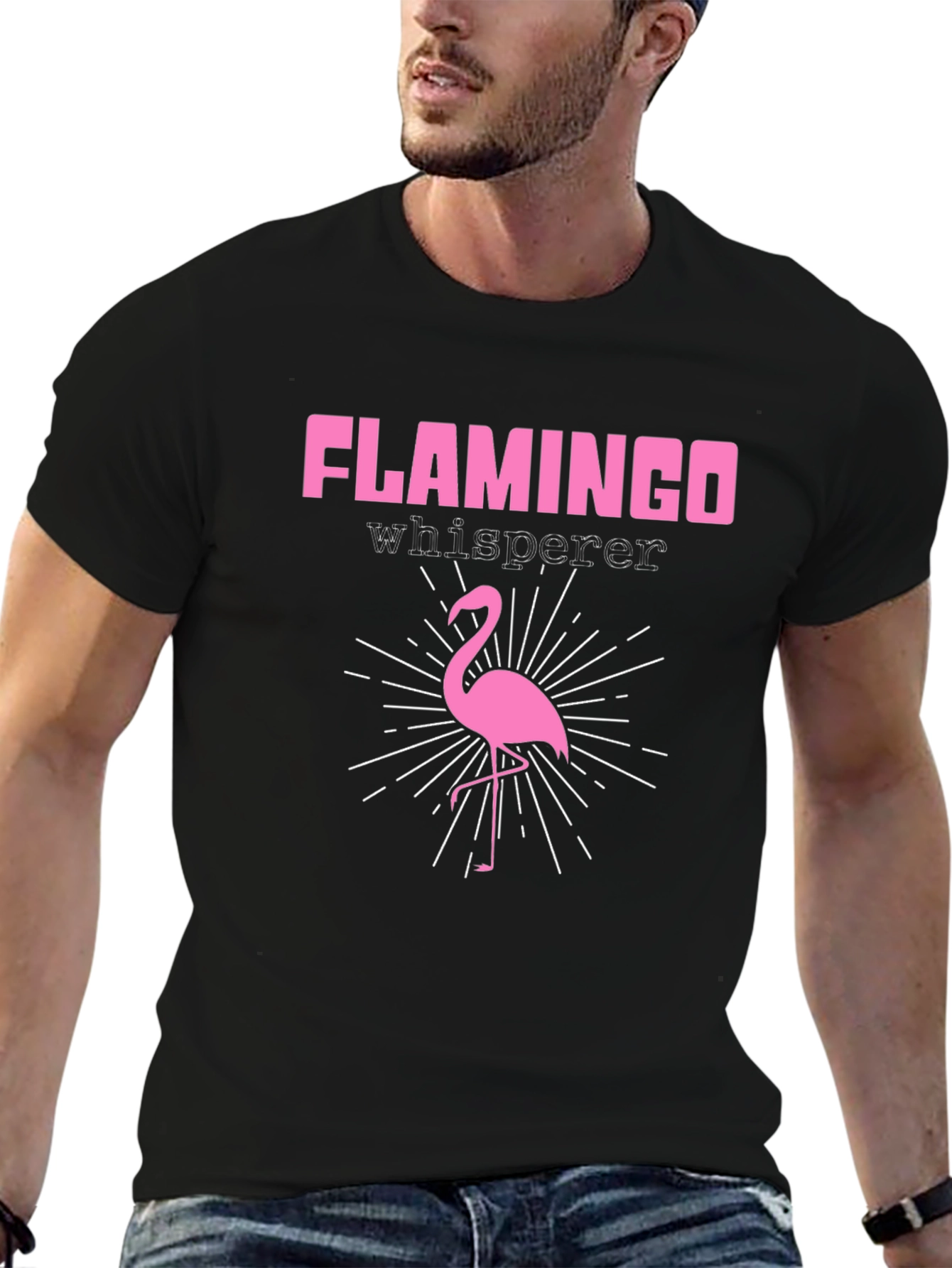 Black Flamingo Whisperer Graphic Tee view 6