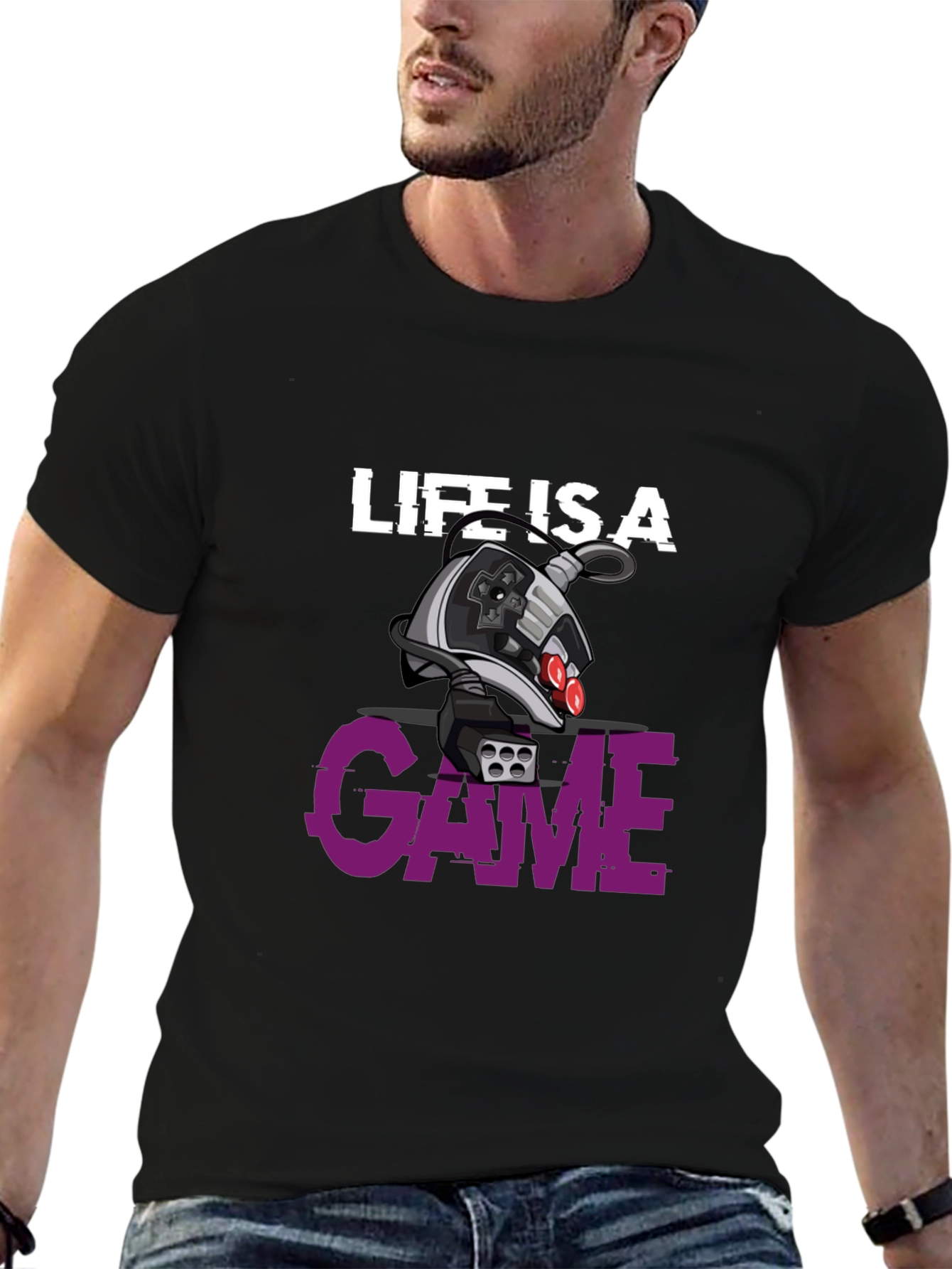 Black Life is a Game T-Shirt view 6
