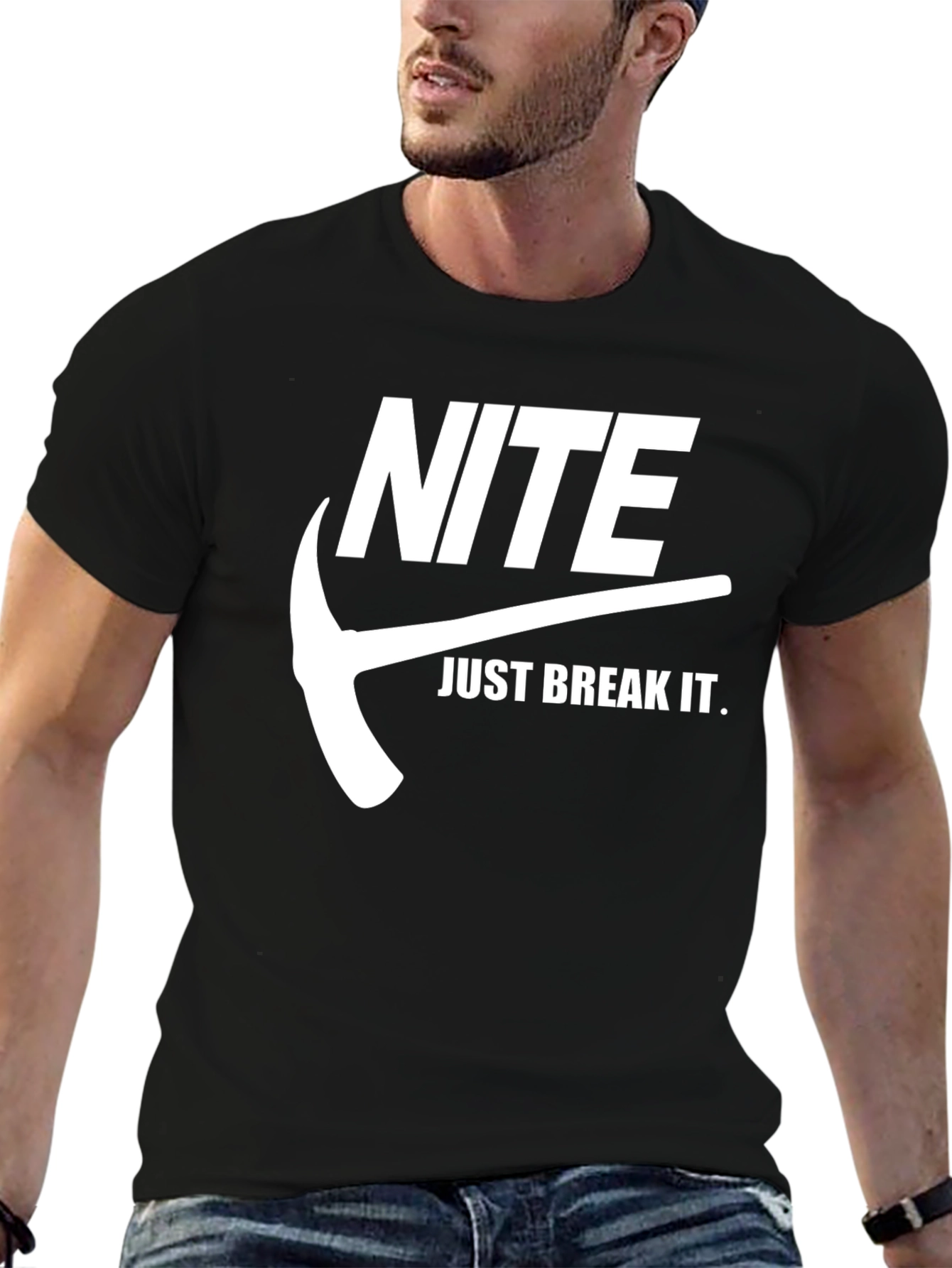 Black Nite Just Break It T-Shirt - Black view 6