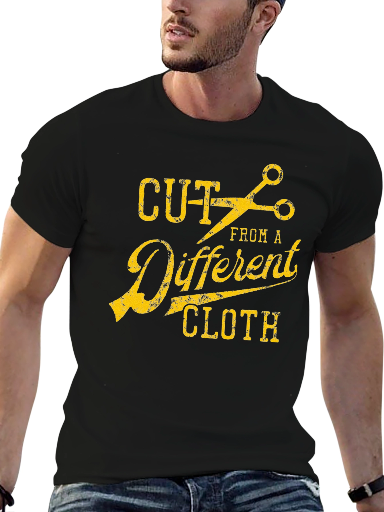 Black Cut From a Different Cloth Graphic Tee view 6