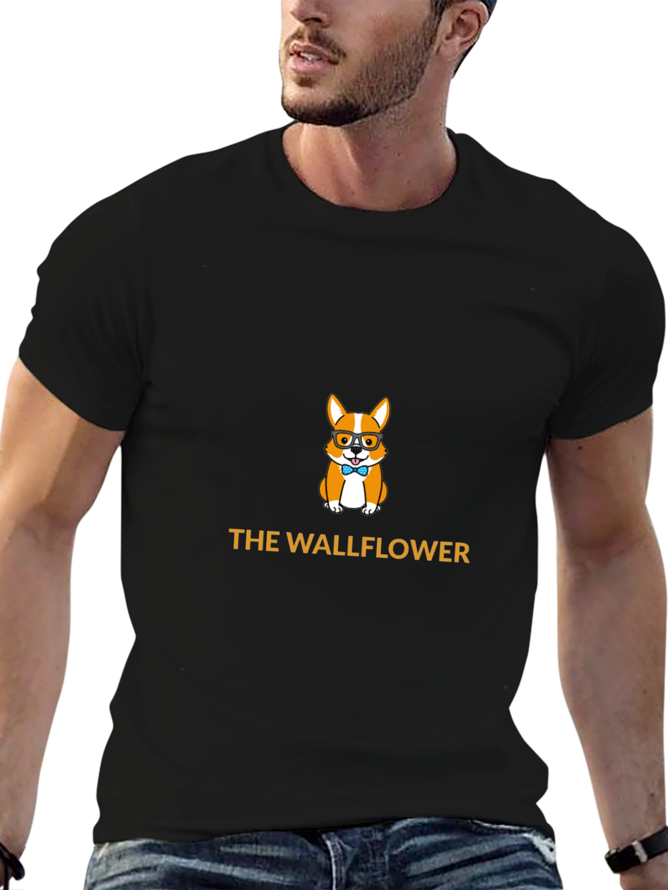 Black The Wallflower Corgi T-Shirt view 6