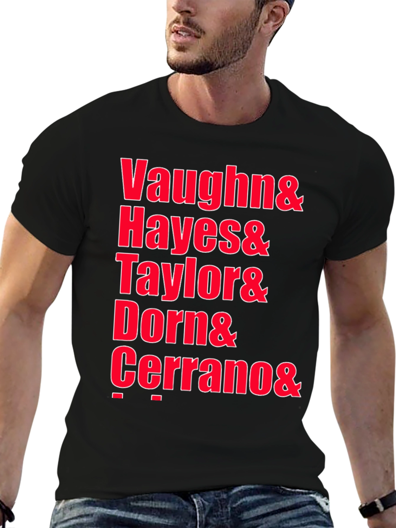 Black Vaughn Hayes Taylor Dorn Cerrano Graphic Tee view 6