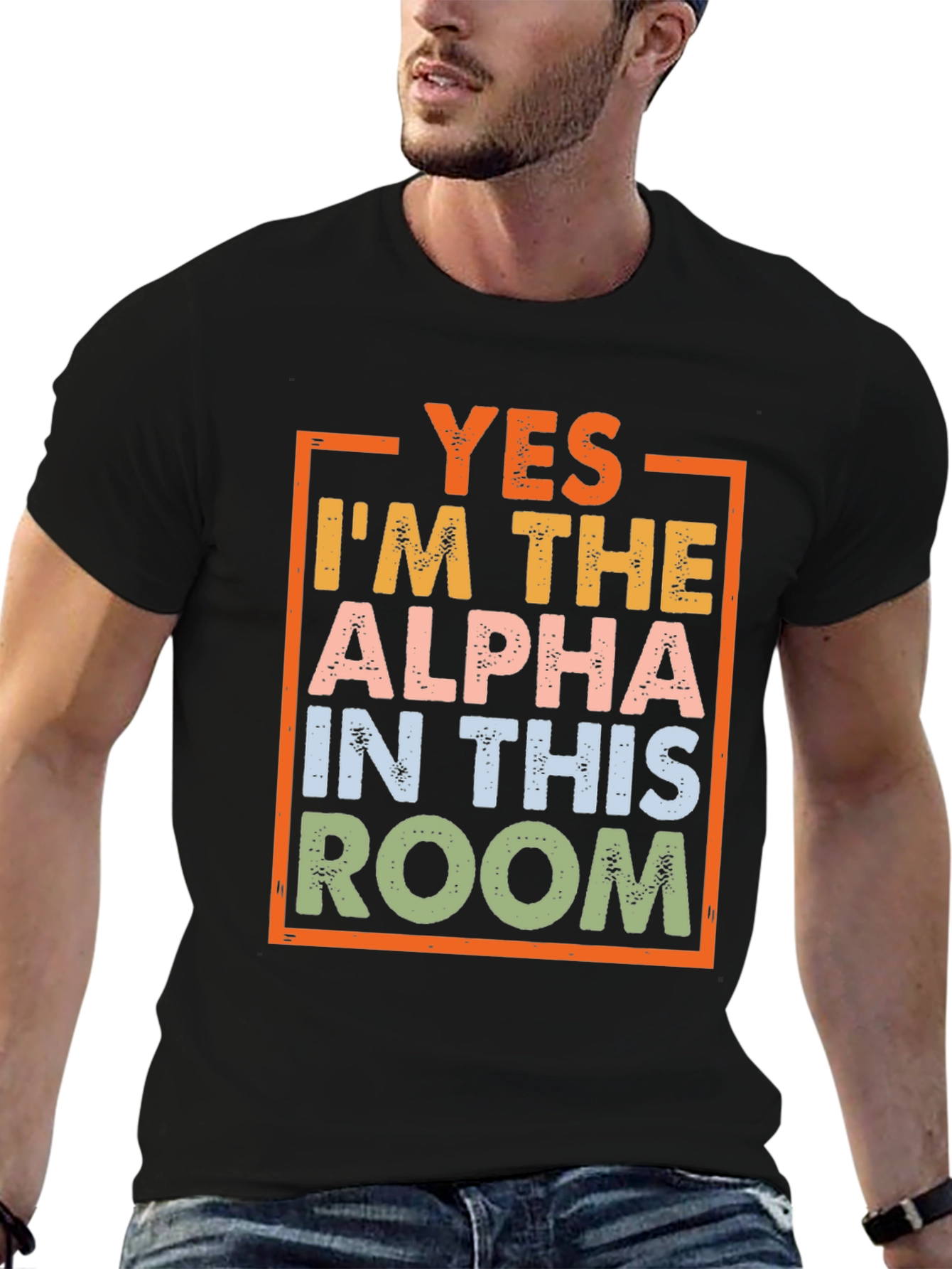 Black Alpha In This Room Graphic Tee view 6