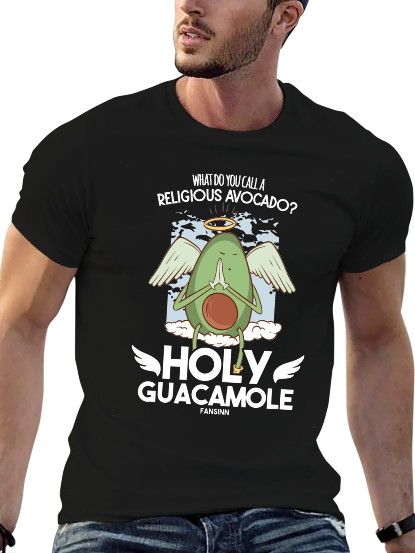 Black Holy Guacamole T-Shirt view 6