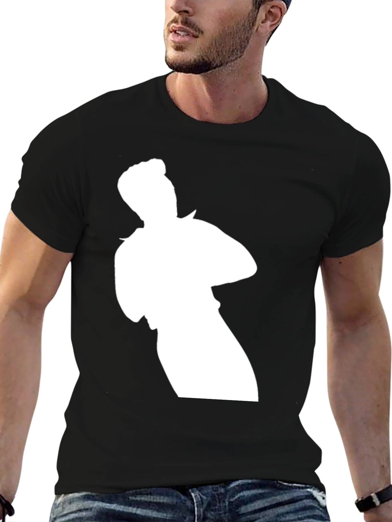 Black Silhouette Graphic T-Shirt view 6
