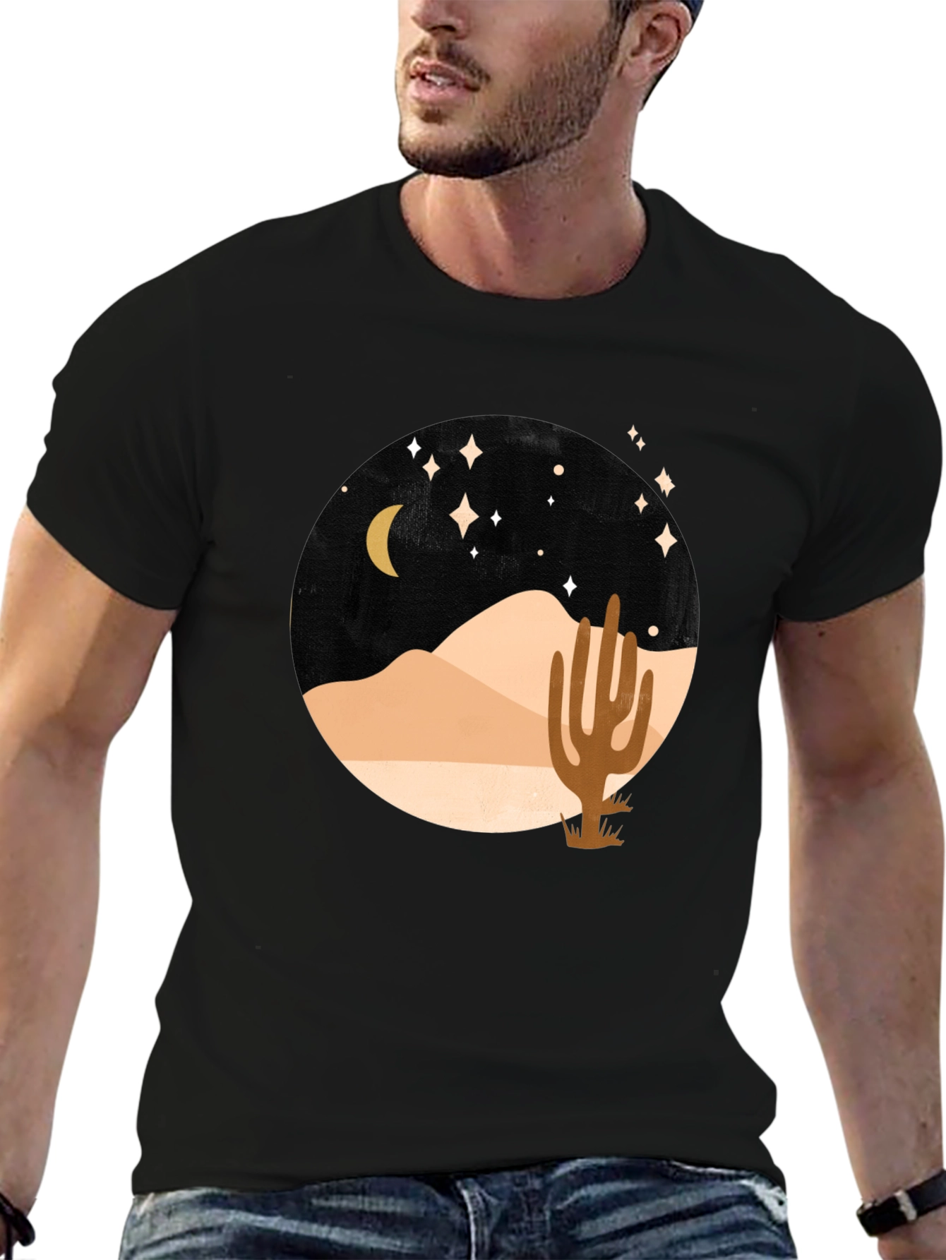 Black Desert Night Graphic Tee view 6