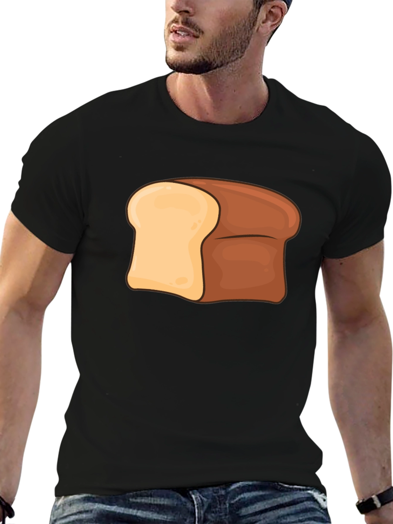 Black Bread Graphic T-Shirt - Comfort & Style view 6