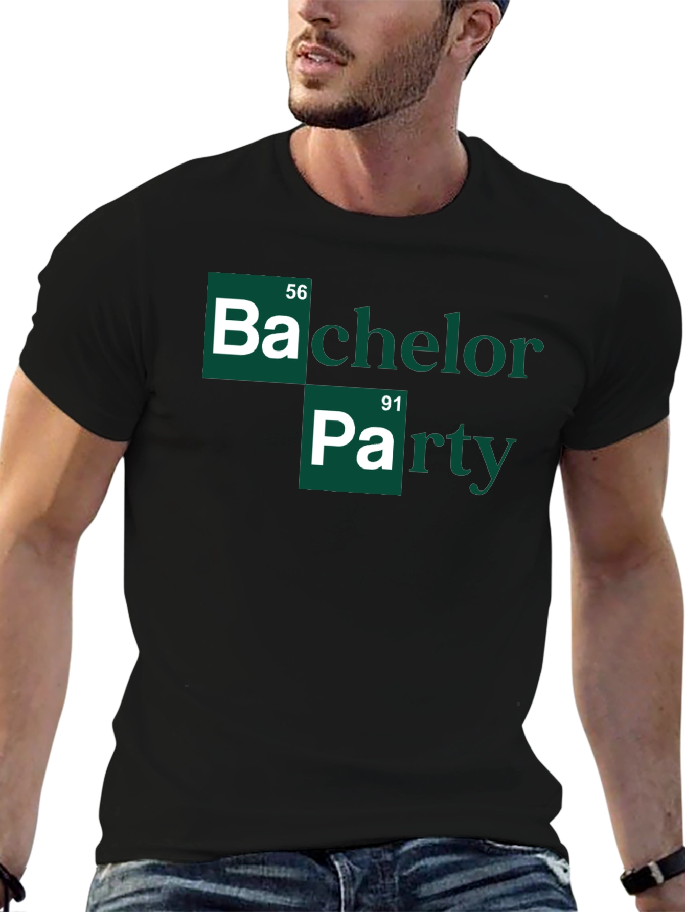 Black Bachelor Party Chemistry Shirt view 6