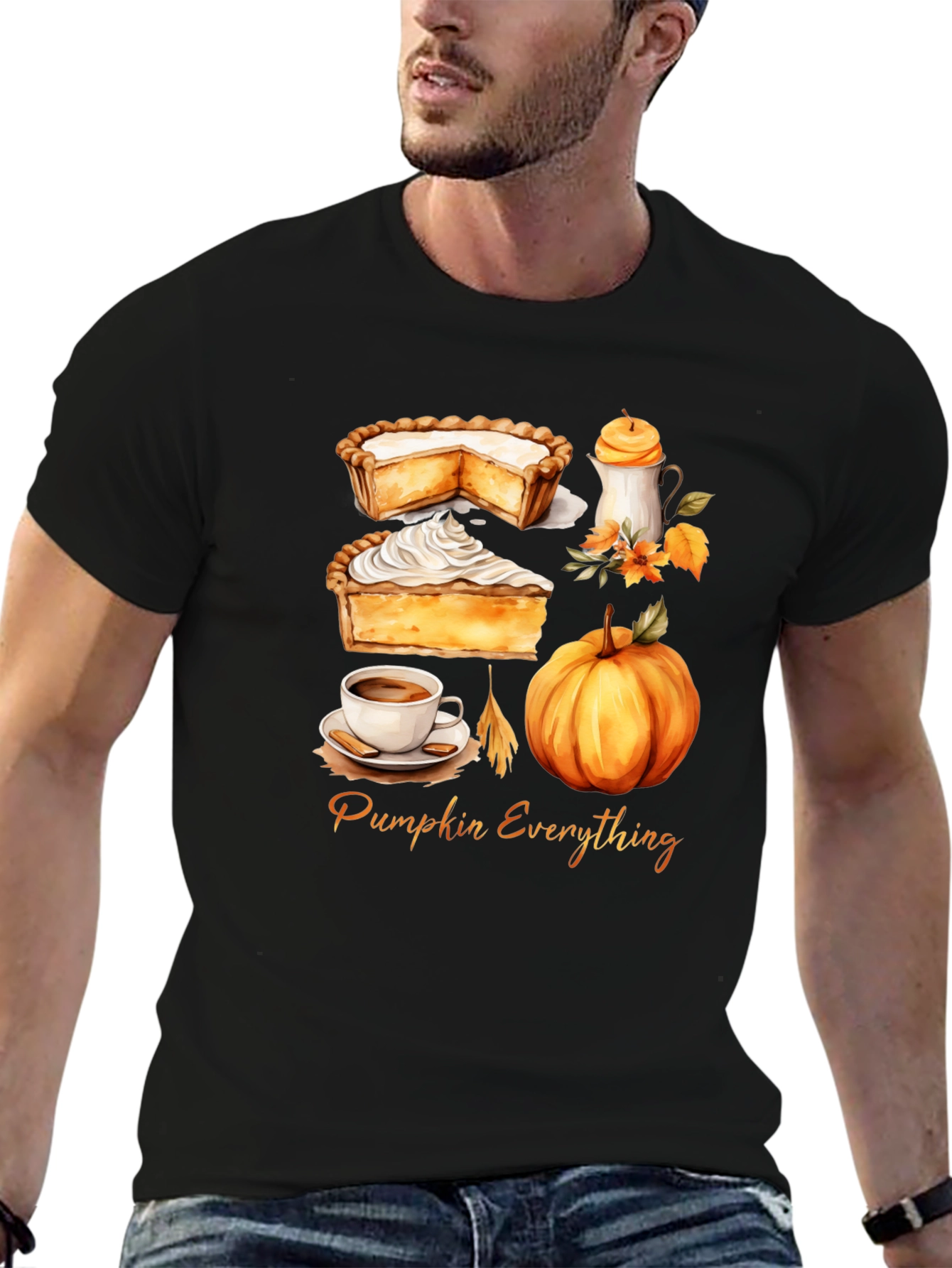 Black Pumpkin Everything Graphic Tee view 6