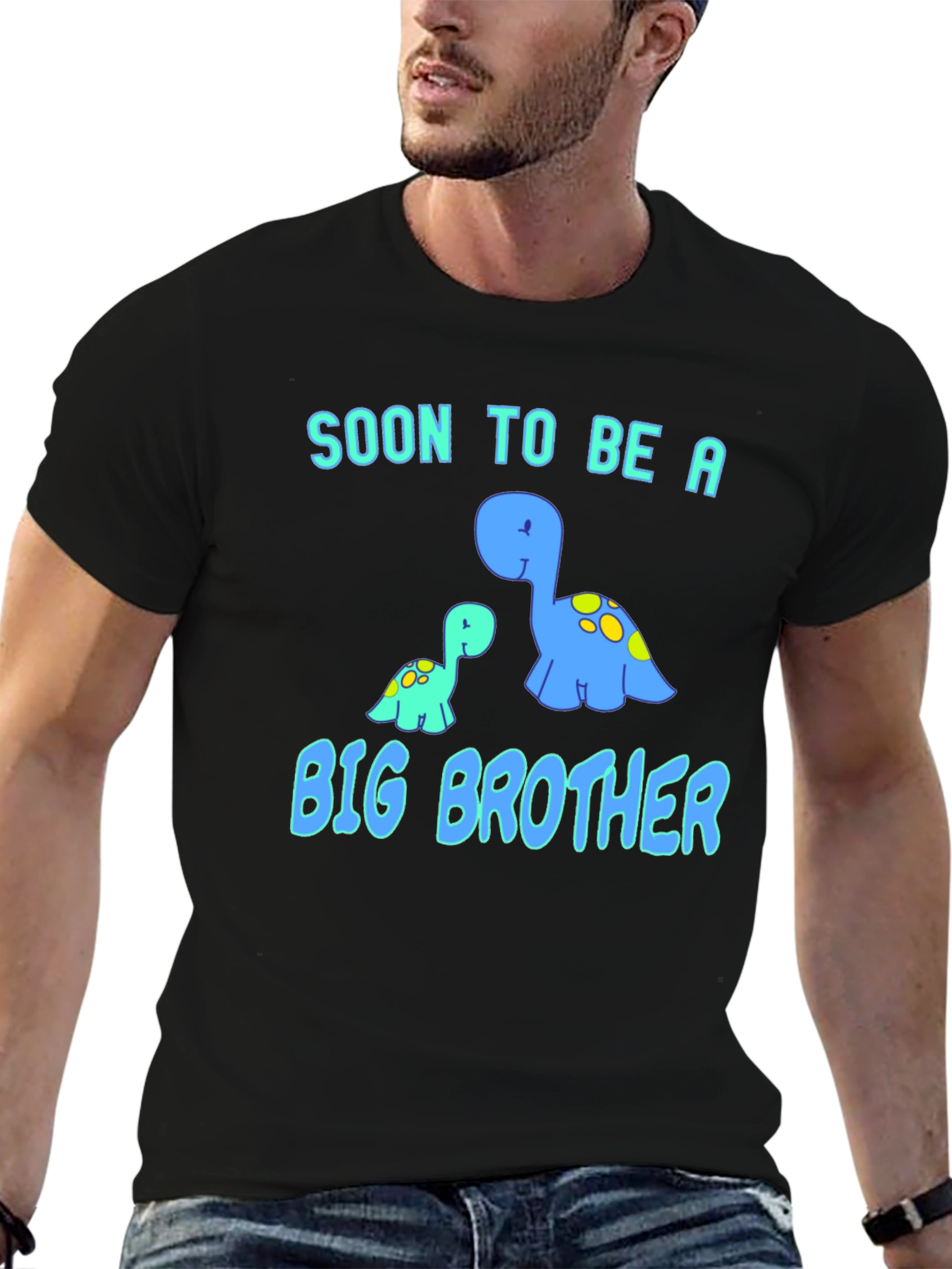 Black Soon To Be A Big Brother T-Shirt view 6