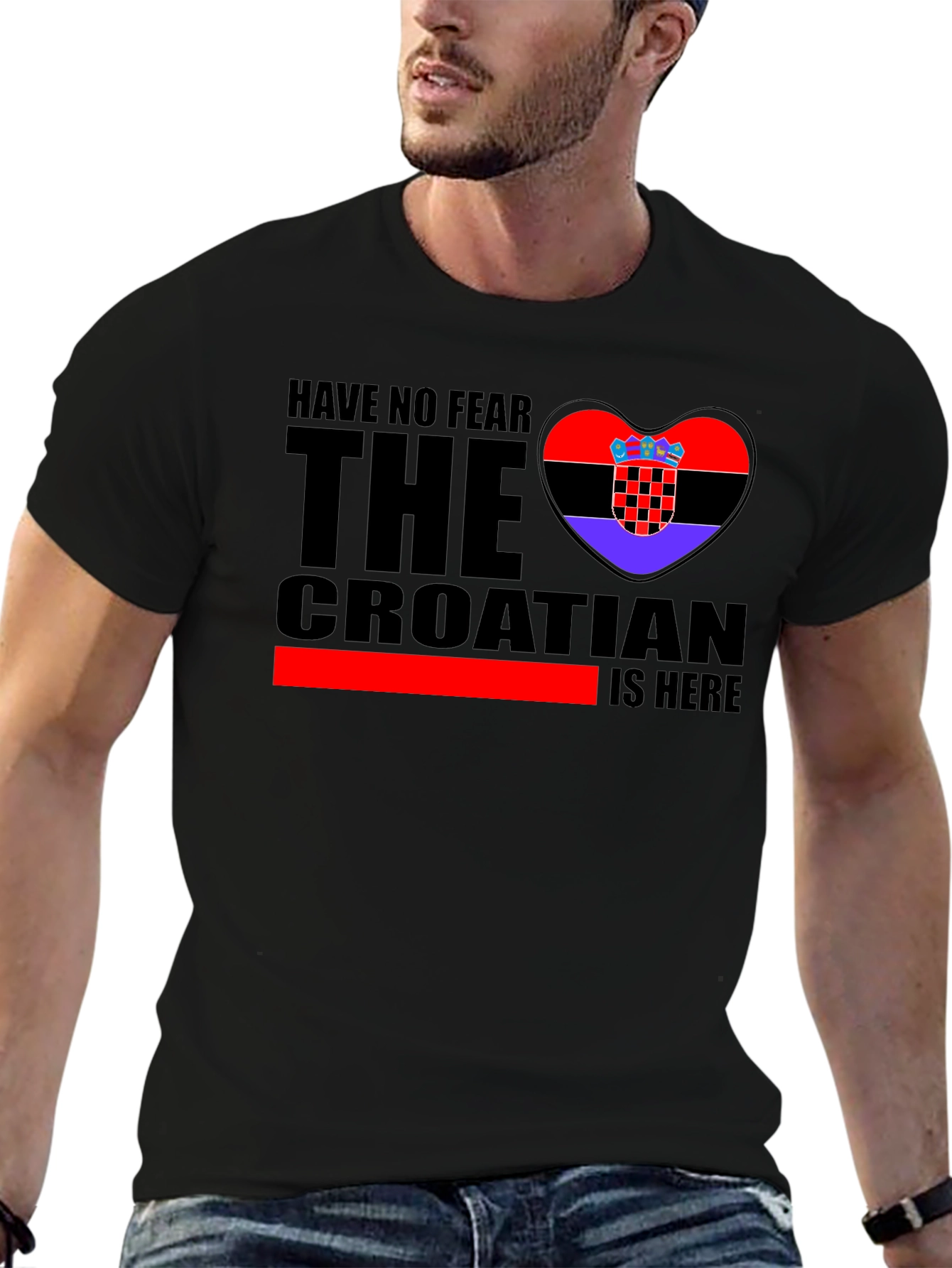 Croatian Pride Black T-Shirt - Have No Fear - 6