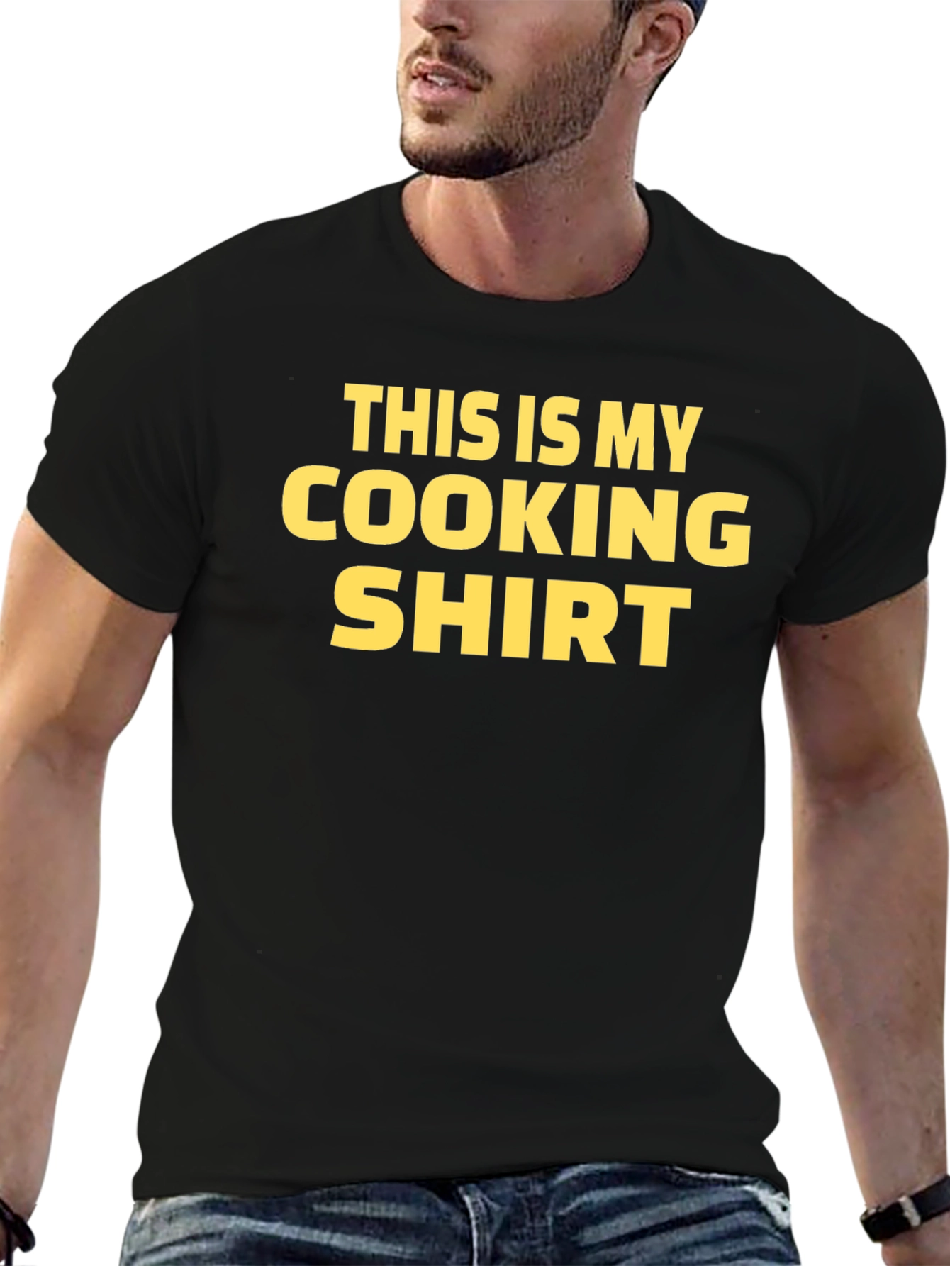 Black This is My Cooking Shirt - Novelty Chef Tee view 6