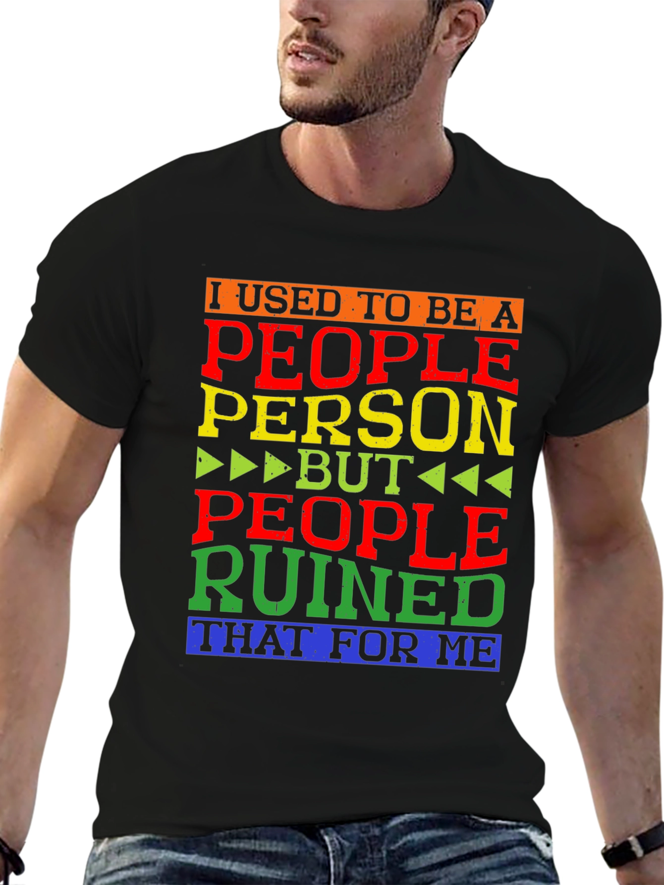 Black People Person Ruined Me T-Shirt view 6
