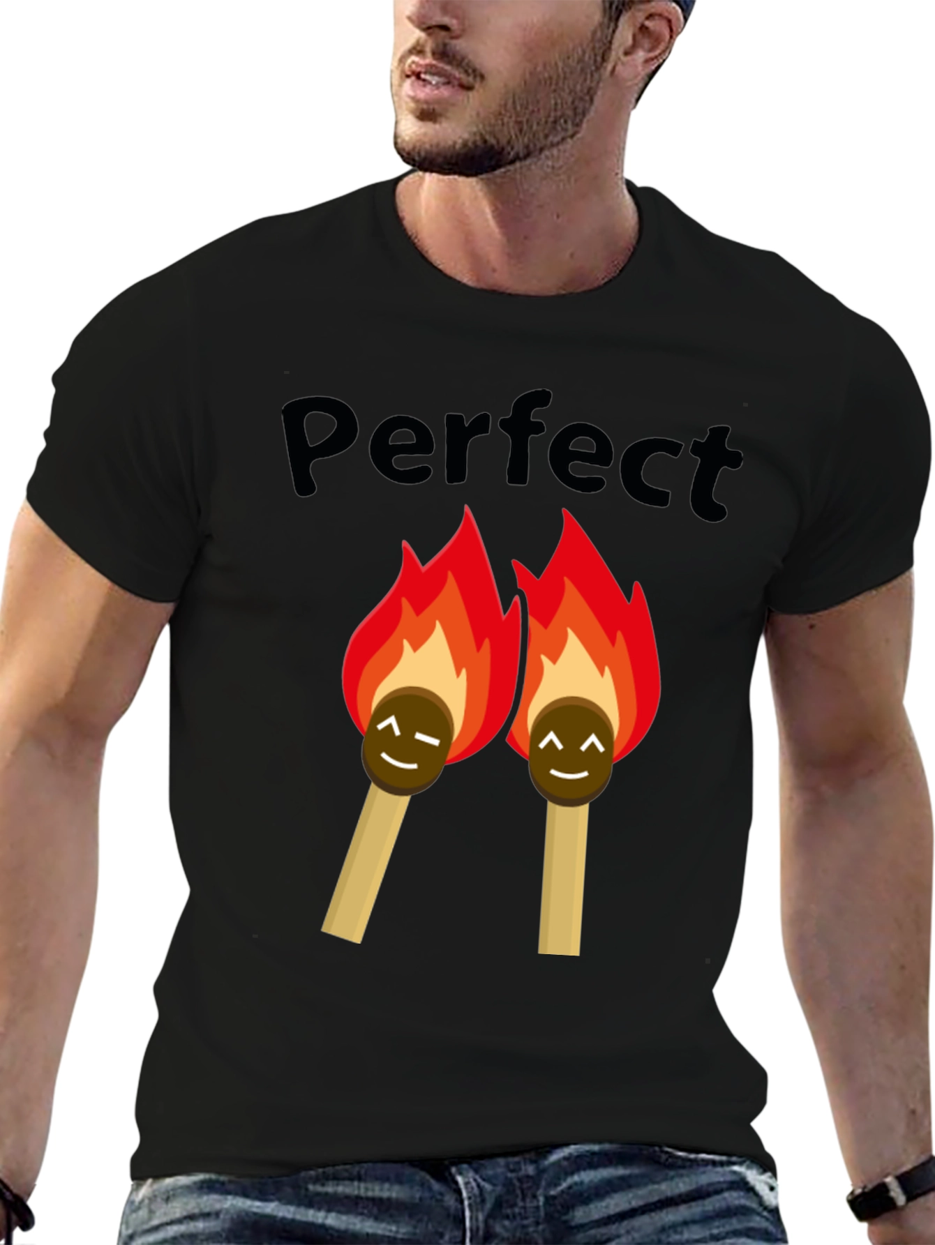 Black Perfect Match Graphic T-Shirt view 6