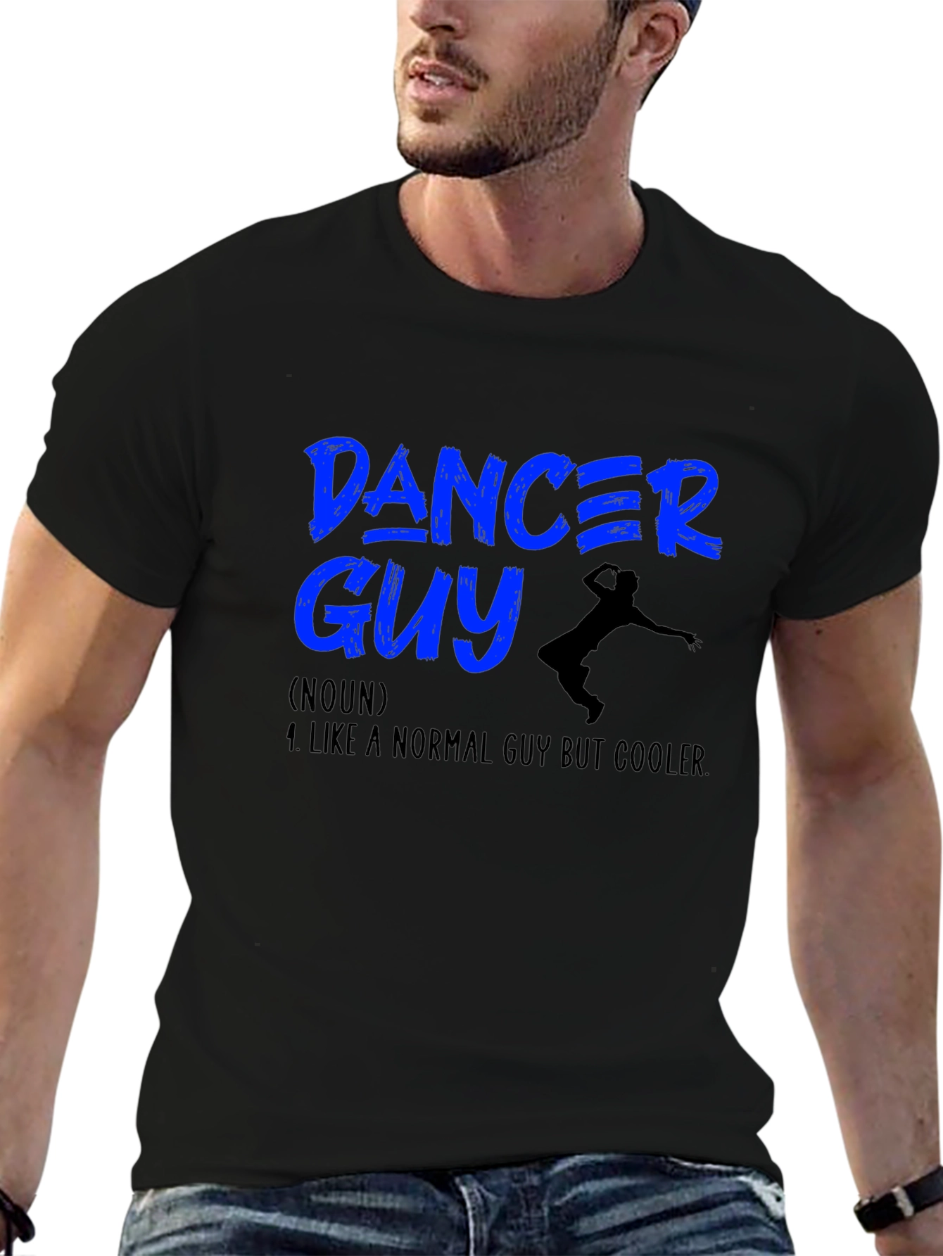 Black Dancer Guy T-Shirt - Cool Definition view 6