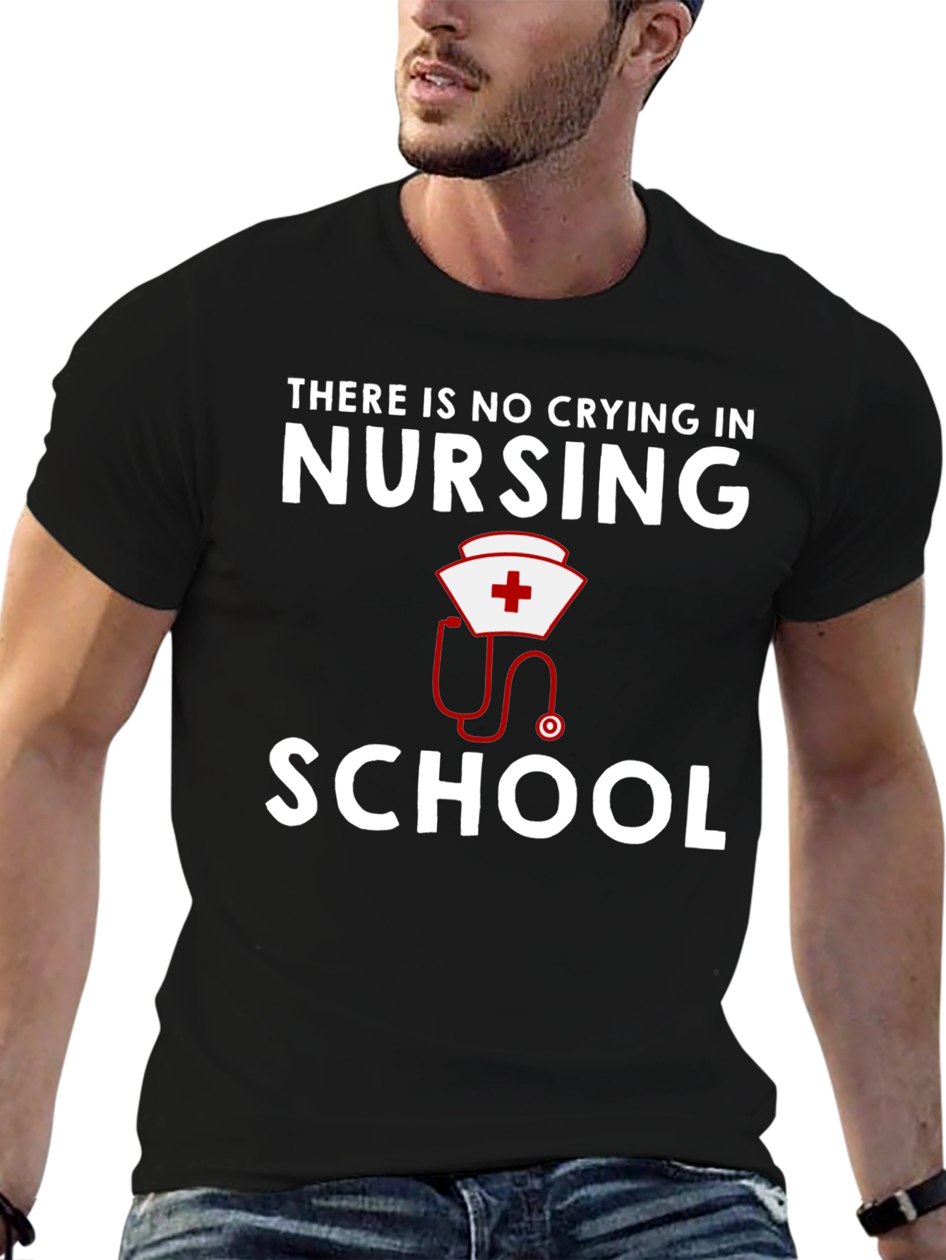 Nursing School T-Shirt: No Crying in Nursing - 6
