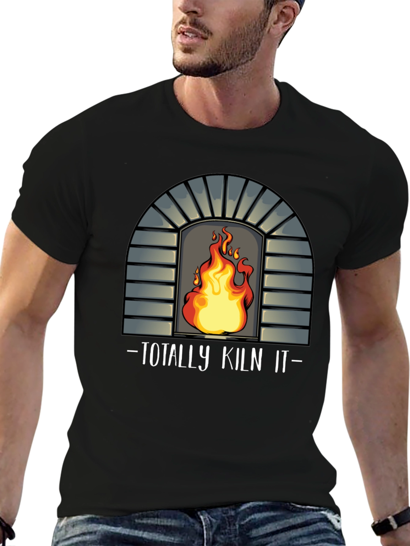 Black Totally Kiln It! Graphic Tee view 6