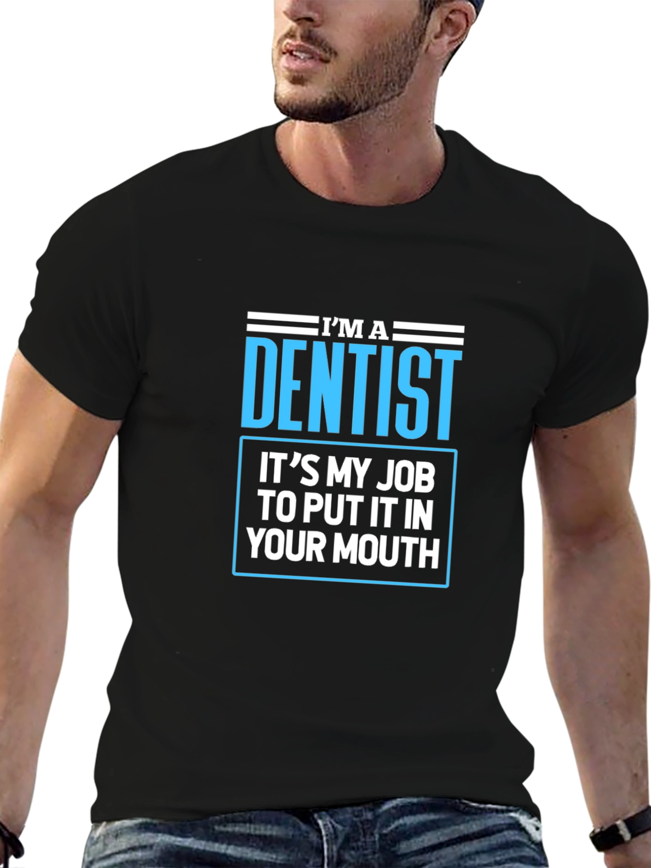 Black Dentist Humor T-Shirt - Funny Dental Job Tee view 6