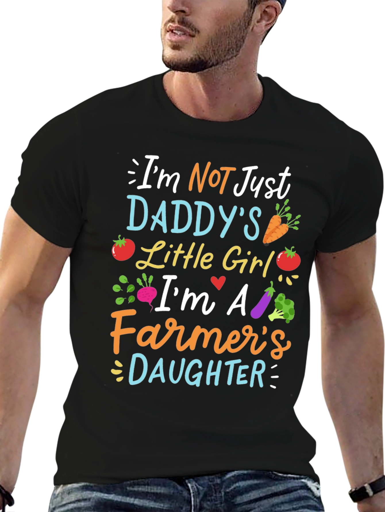 Black Farmer's Daughter Graphic T-Shirt view 6