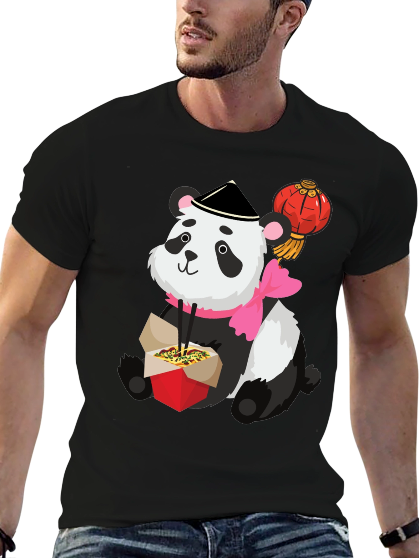 Black Panda Takeout Graphic Tee view 6