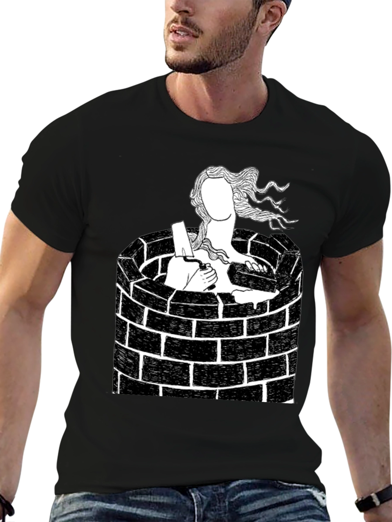 Black Well Maiden Black Graphic Tee view 6