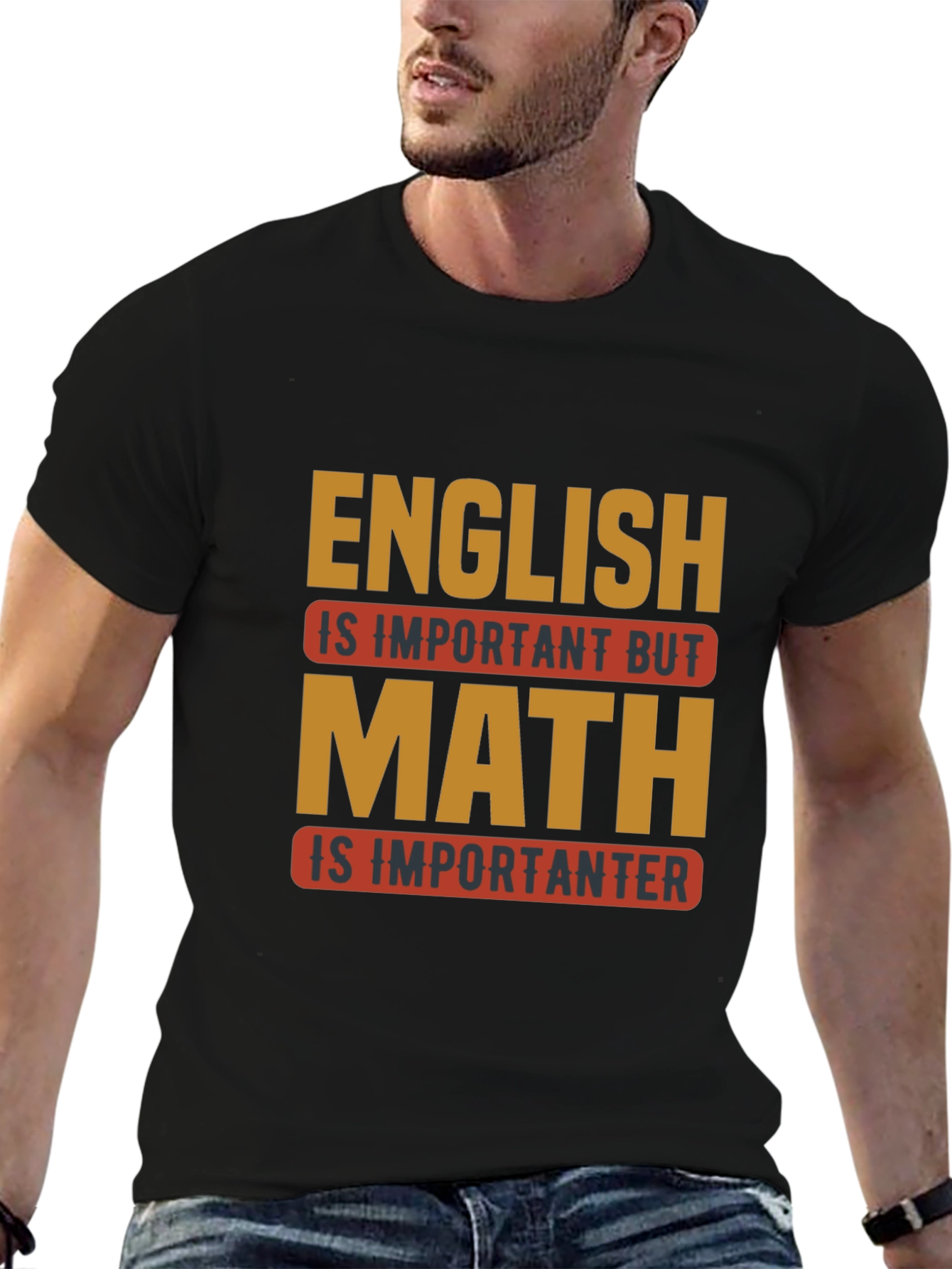 Black Funny Math Humor T-Shirt view 6