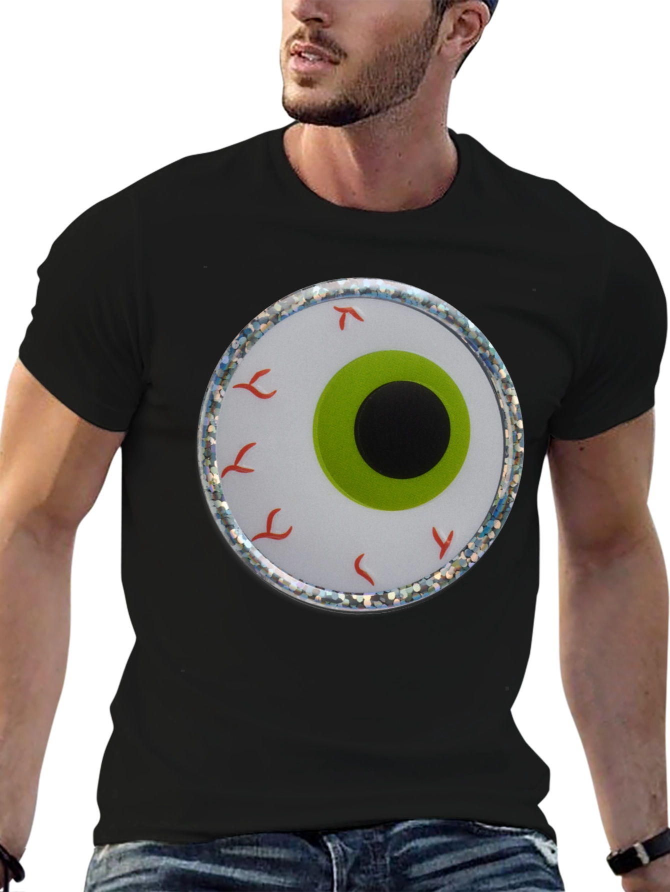 Black Eye See You T-Shirt: Novelty Halloween Apparel view 6