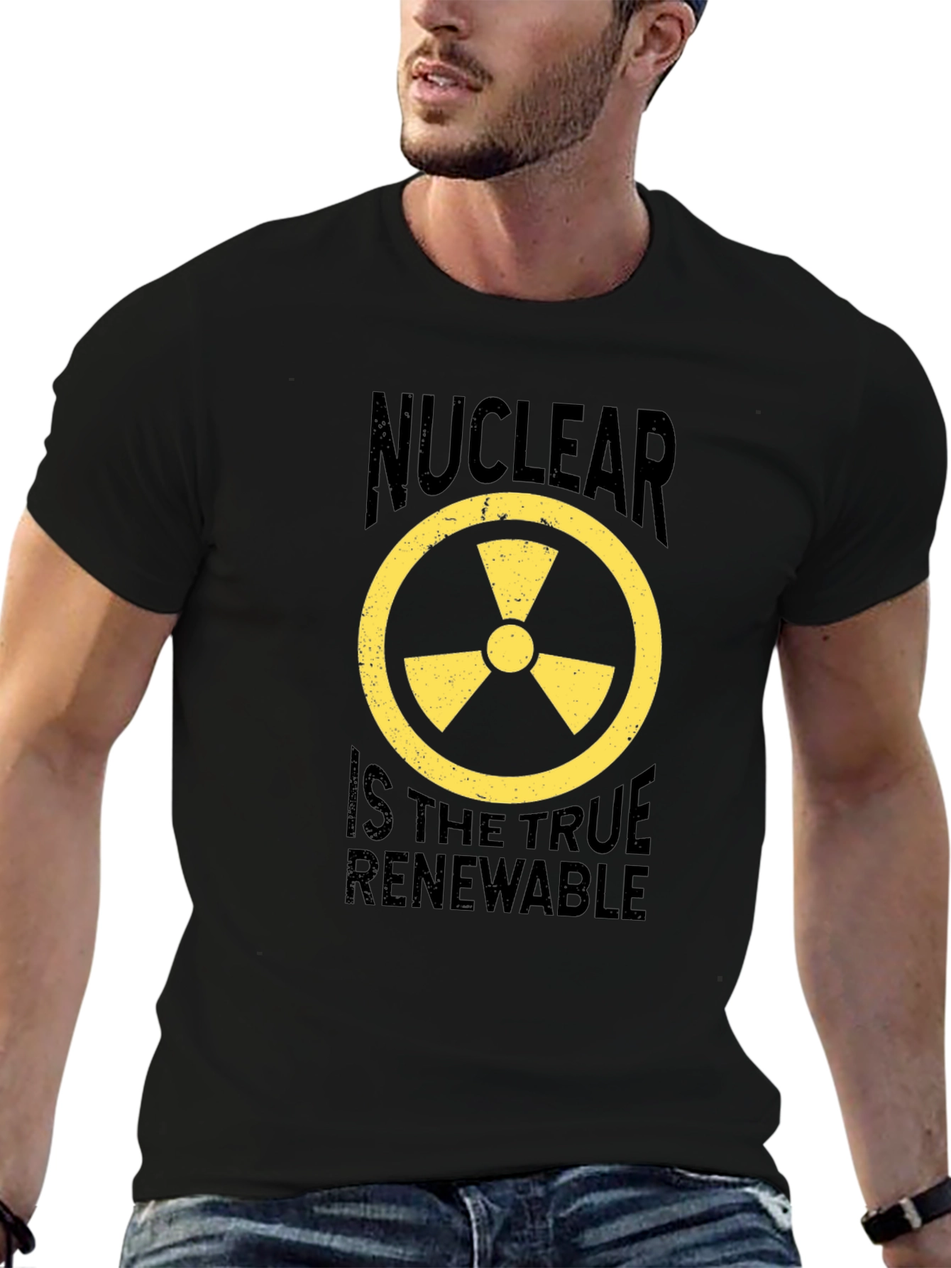 Black Nuclear Energy Renewable T-Shirt view 6