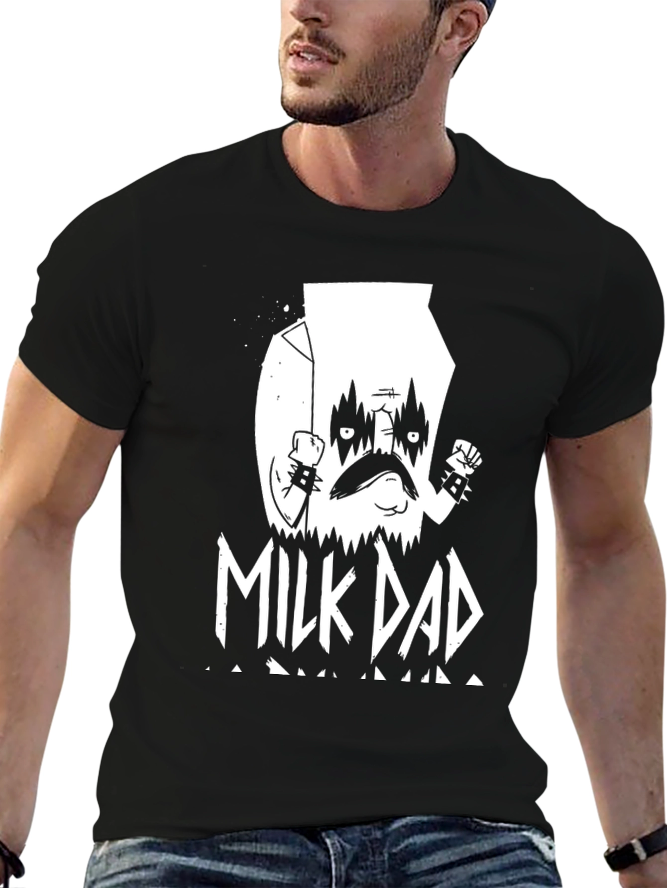 Black Milk Dad Black Metal T-Shirt view 6
