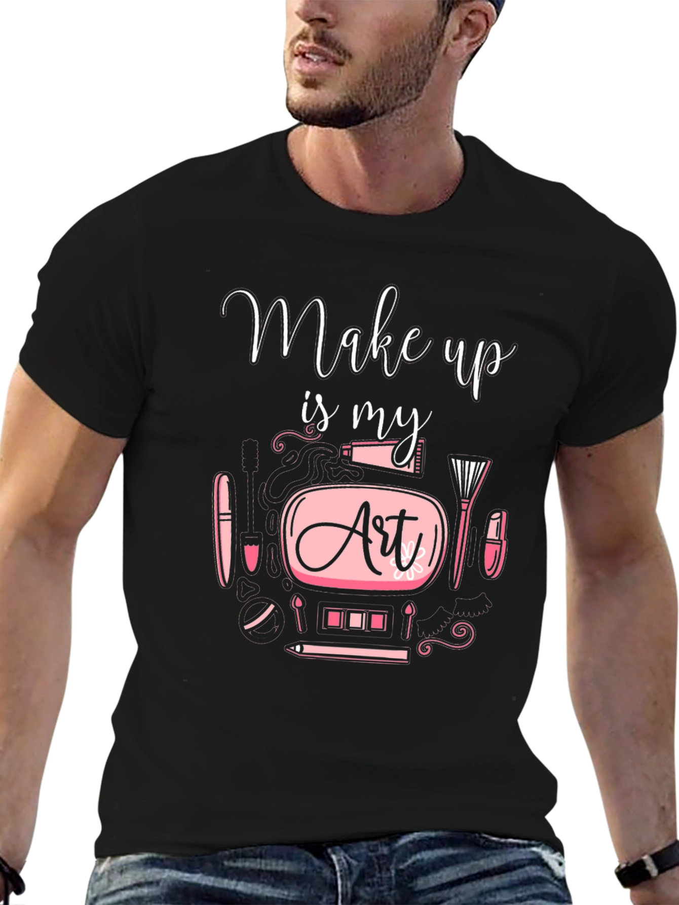 Black Make Up is My Art - Graphic Tee view 6