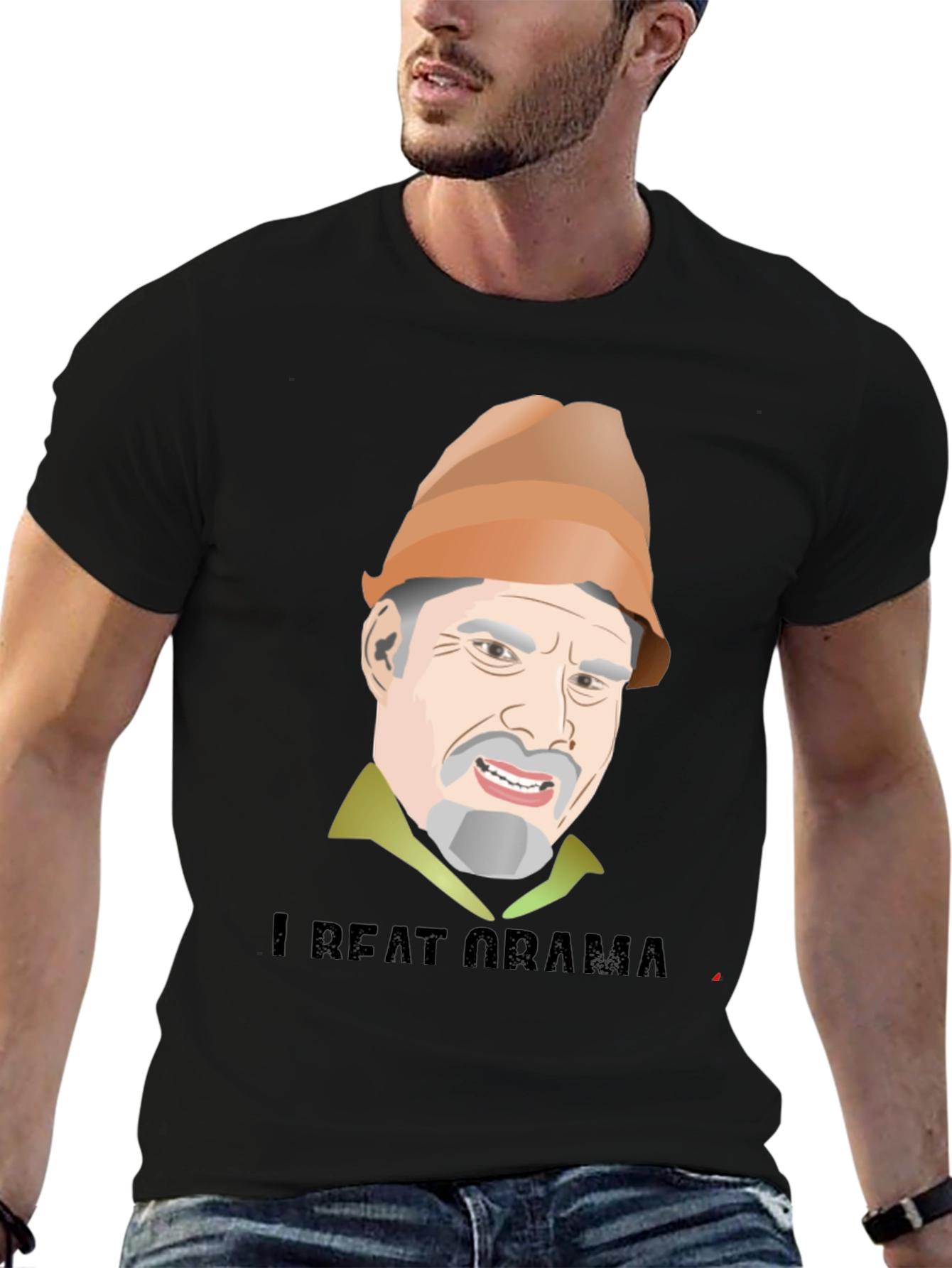 Black I Beat Obama T-Shirt Funny Political Humor Tee view 6