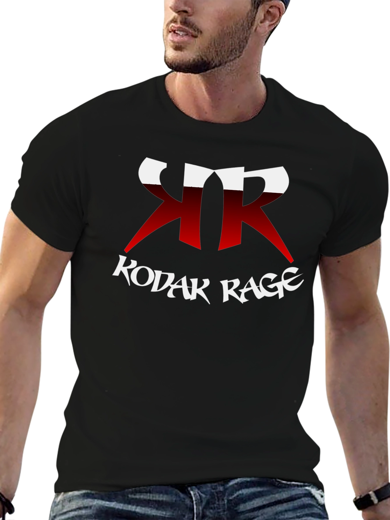 Black Kodak Rage Graphic Tee - Black view 6