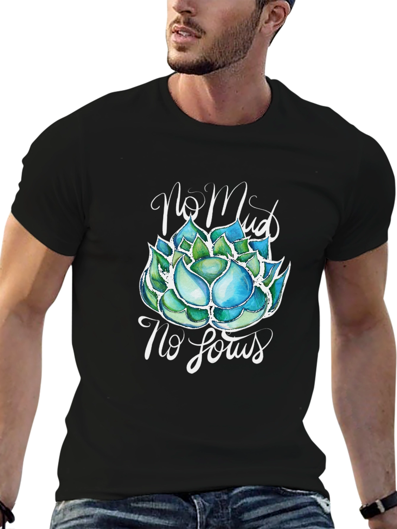 No Mud, No Lotus T-Shirt - Zen Garden Tee - 6