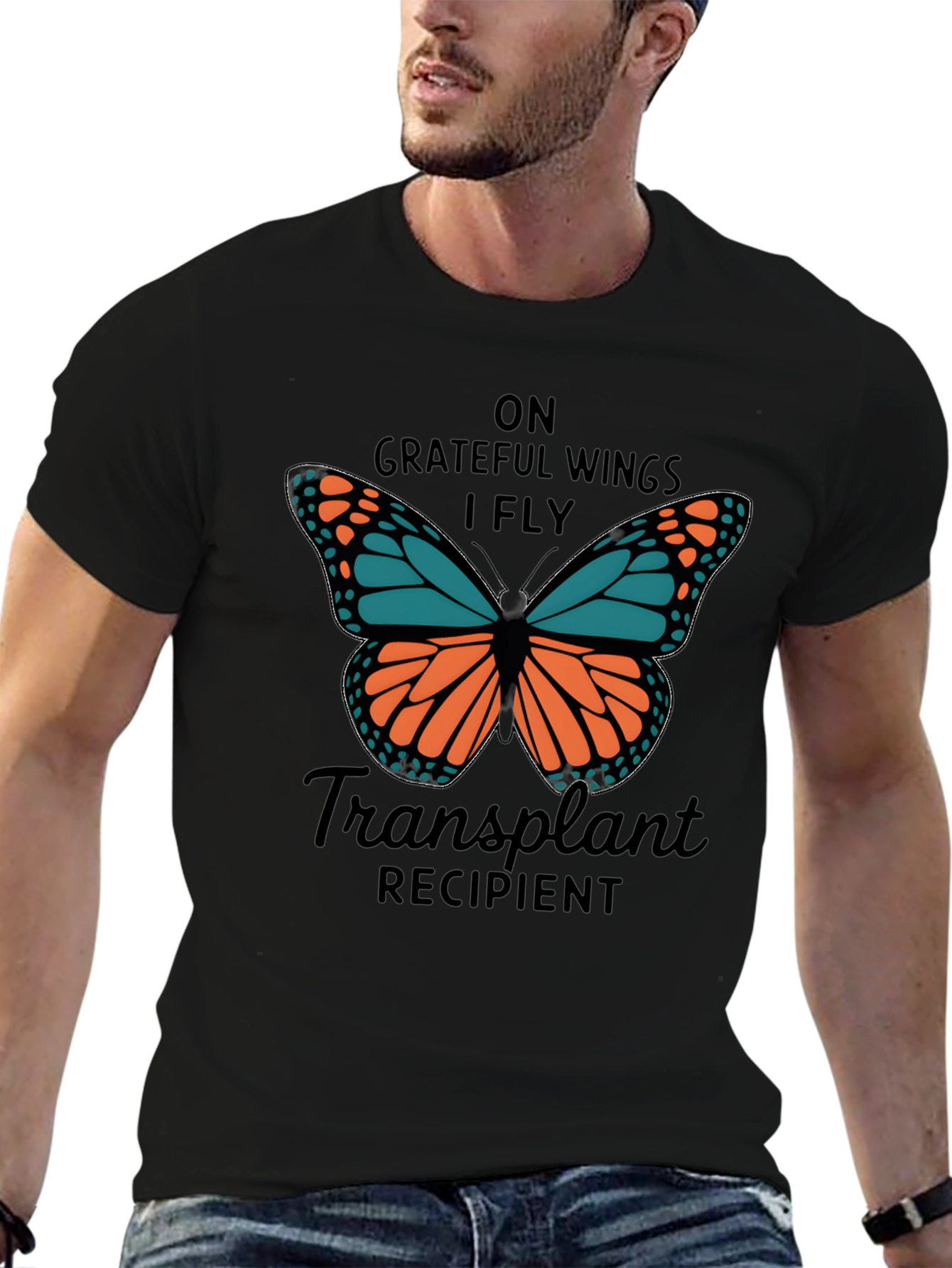 Grateful Wings Transplant Recipient T-Shirt - 6