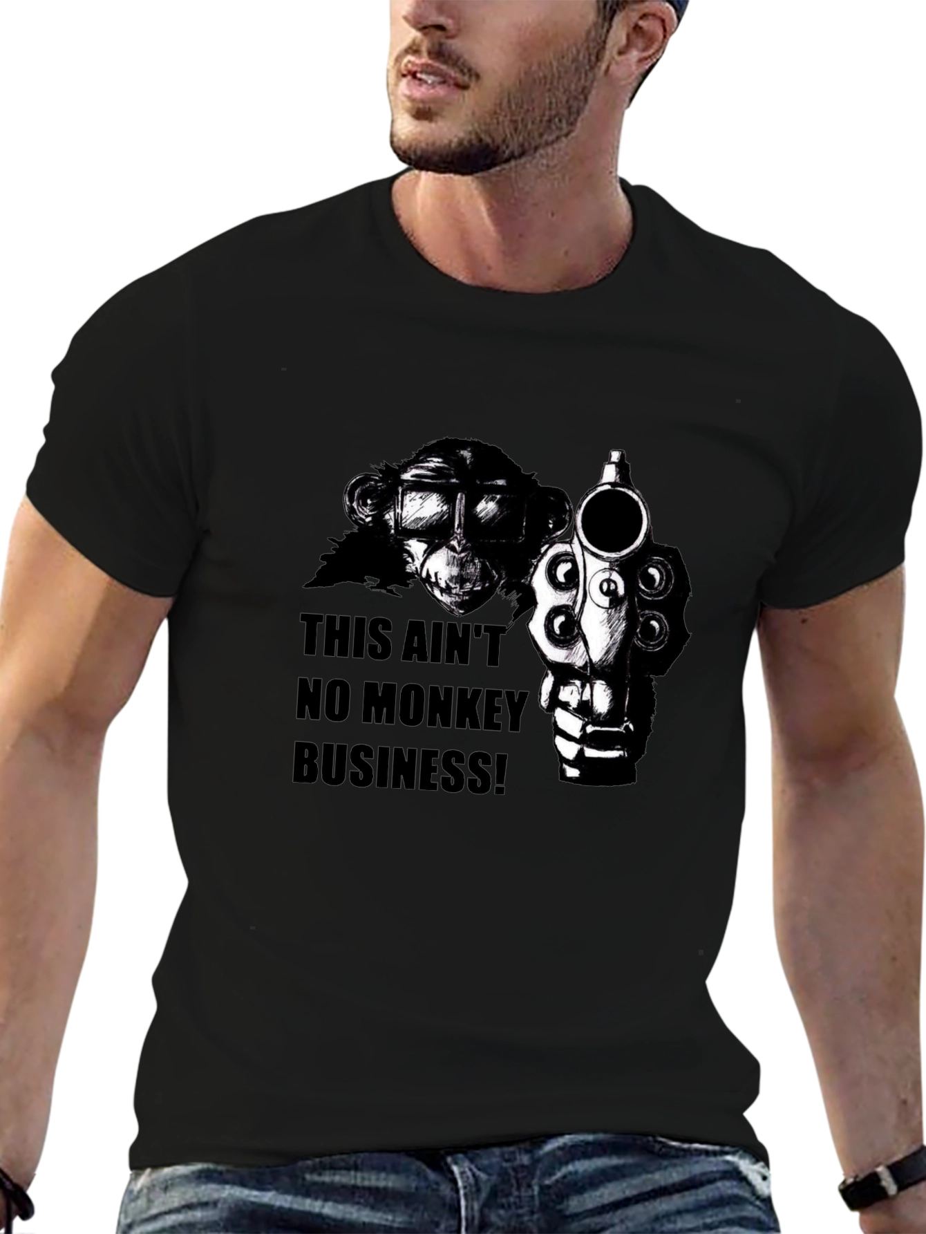 Black Monkey Business T-Shirt view 6