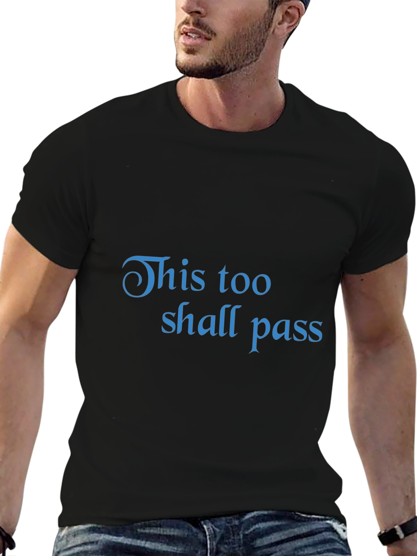Black This Too Shall Pass Graphic T-Shirt view 6