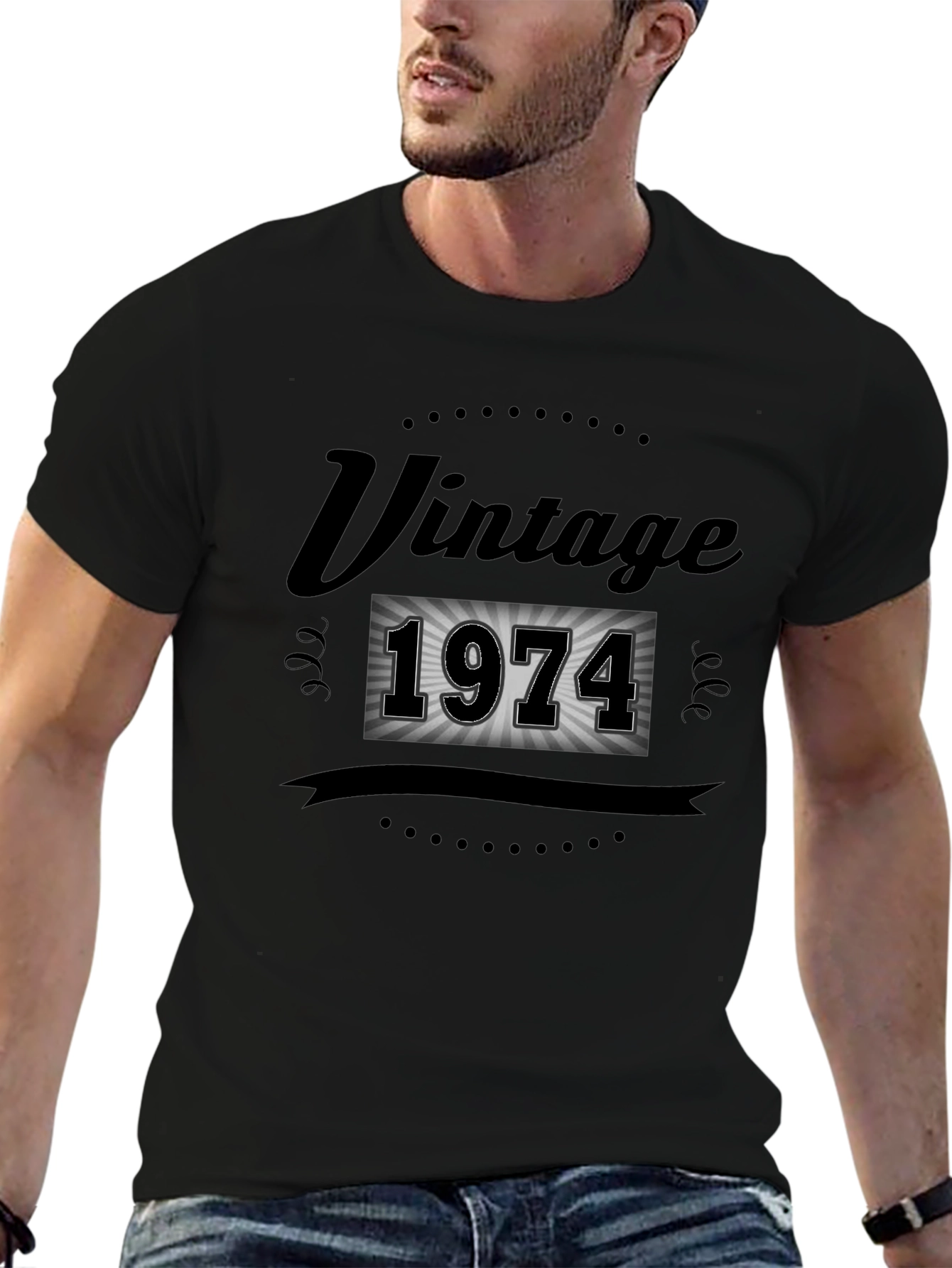 Black Vintage 1974 Graphic T-Shirt view 6