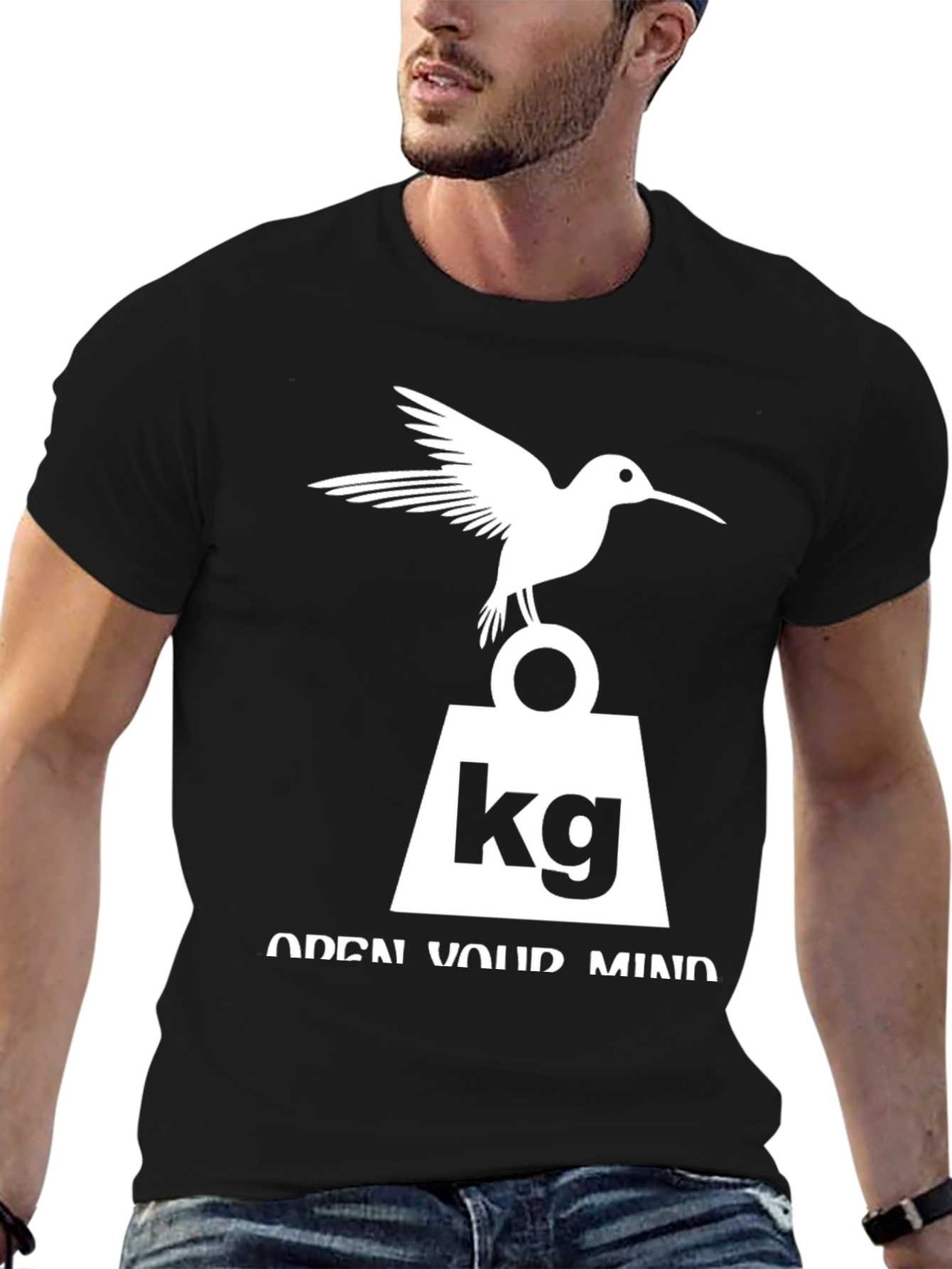 Black Hummingbird KG Weight Open Mind Graphic T-Shirt view 6