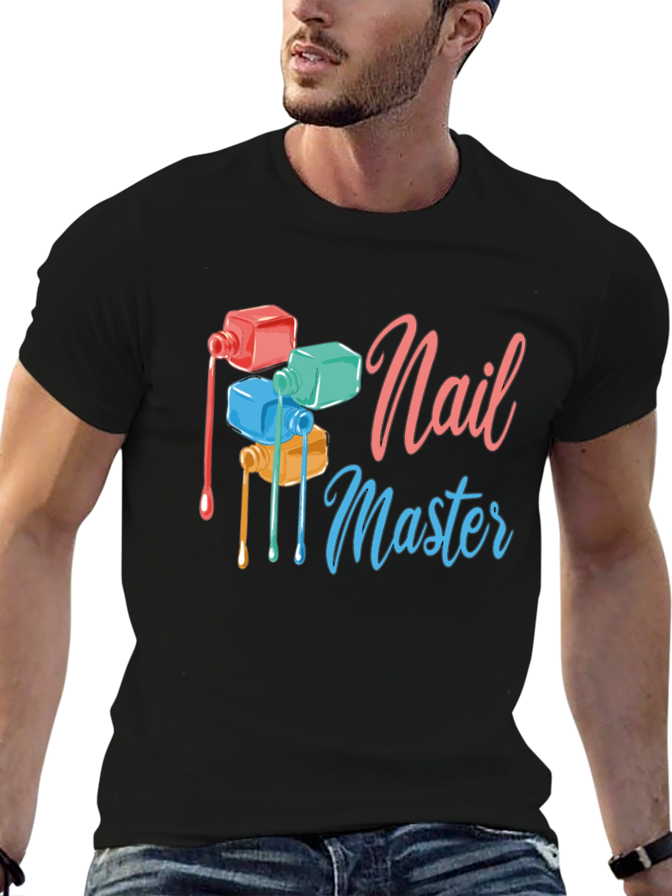 Nail Master Graphic T-Shirt - Trendy Design - 6