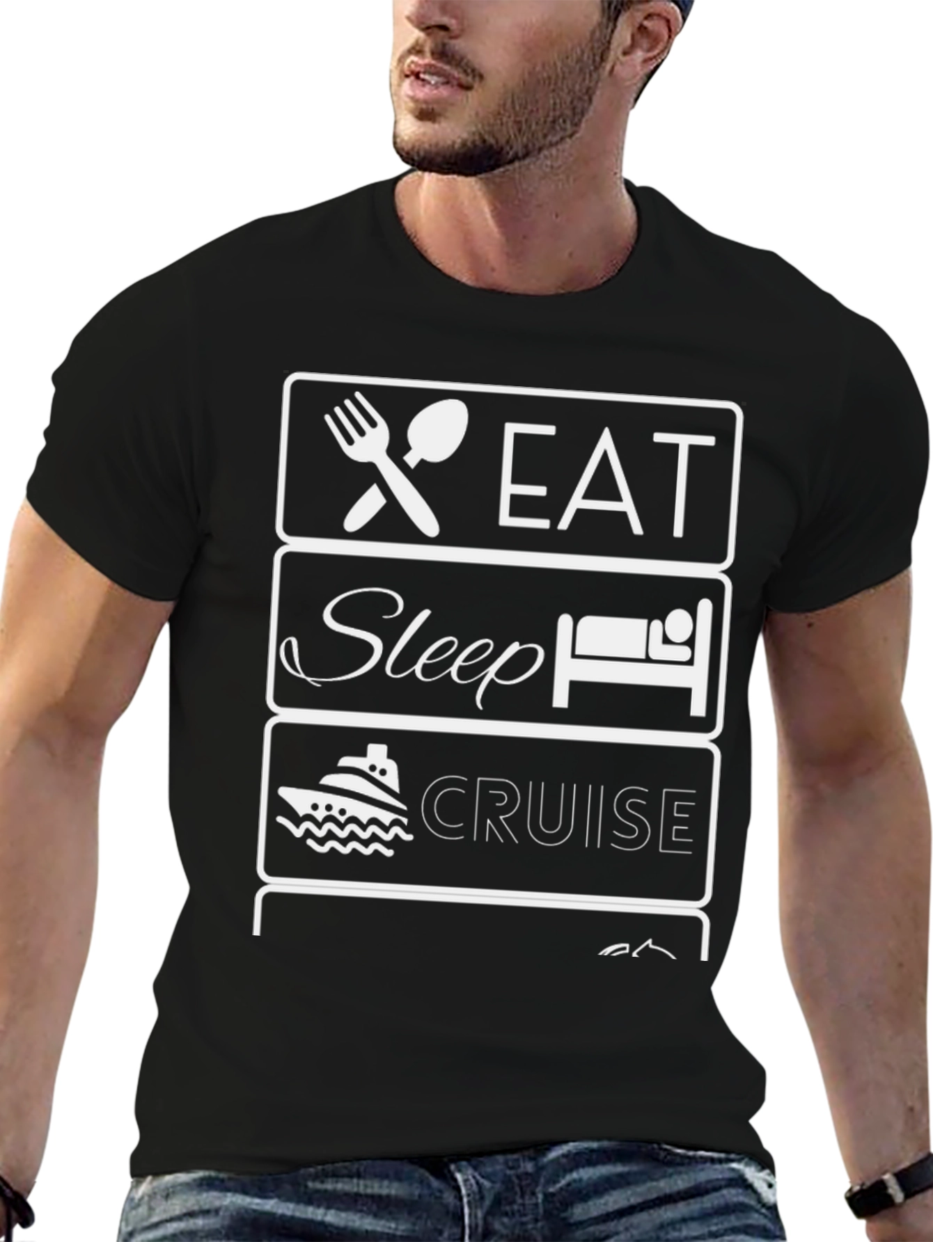Eat Sleep Cruise T-Shirt - Vacation Apparel - 6