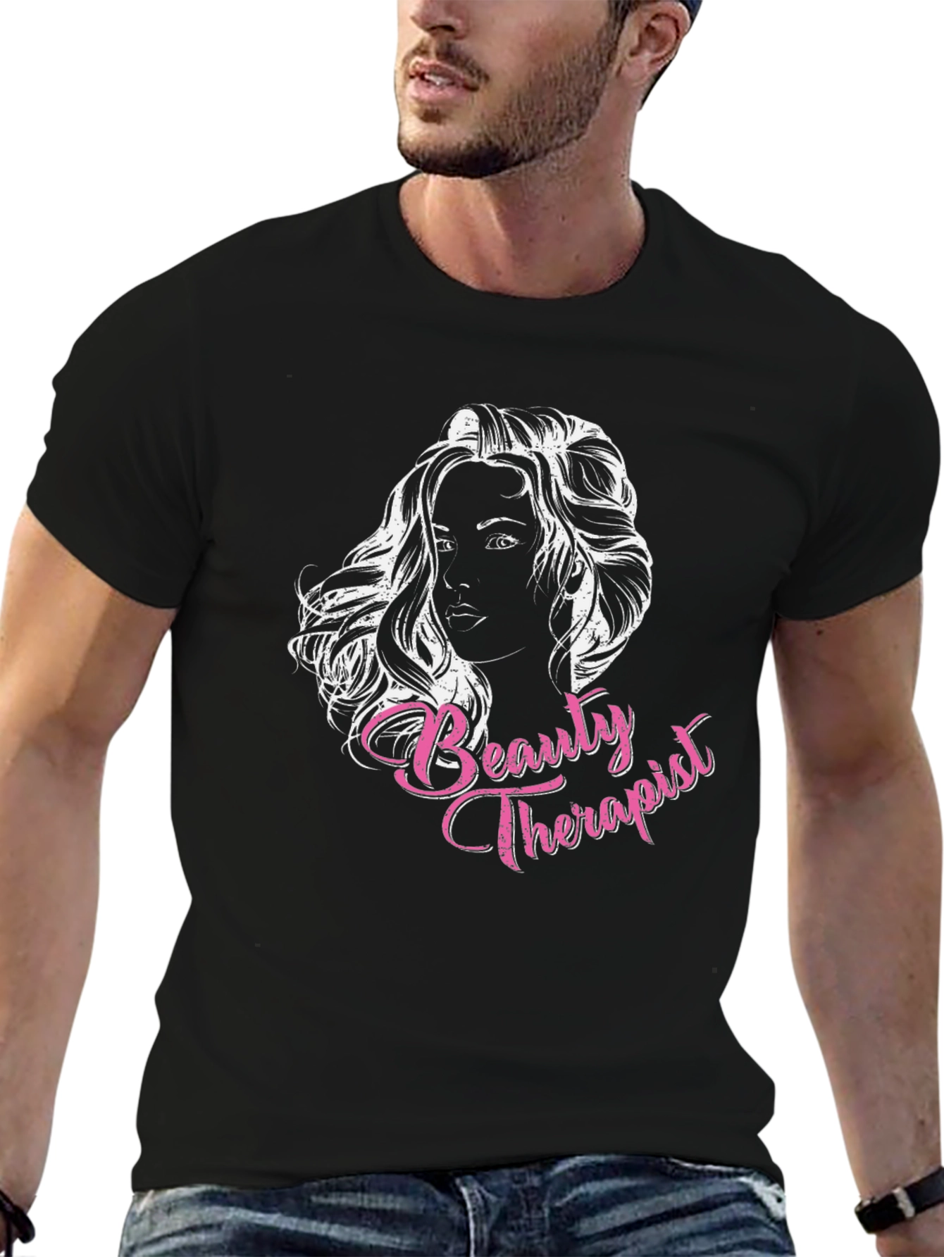 Black Beauty Therapist Graphic Tee - Black view 6