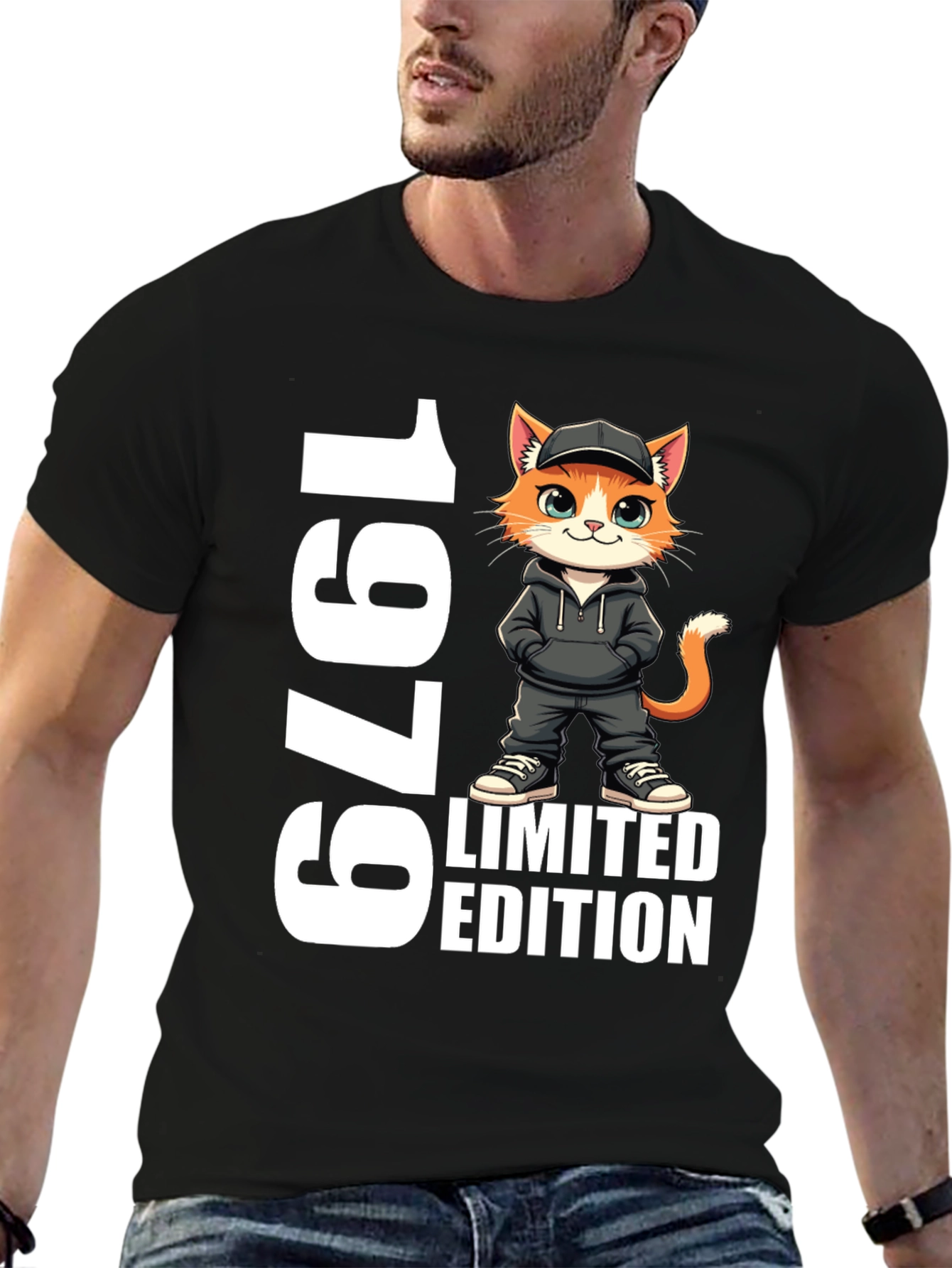 Black 1979 Limited Edition Cat T-Shirt view 6